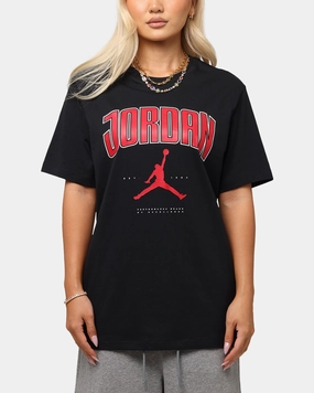 Smooth Neckline Soft Layering Jordan City 88 Crewneck T-Shirt Gym Red/Black