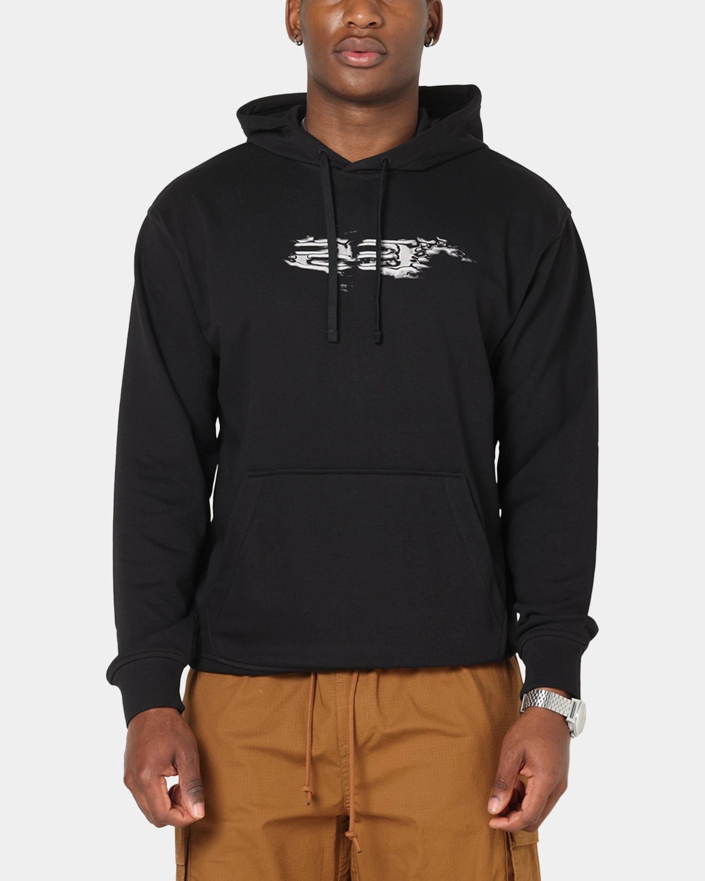 Body Mapped Ventilation Jordan Dri-FIT Graphic Pullover Hoodie Black/White