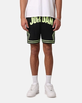 Jordan Dri-FIT Sport Diamond Shorts Black/Volt Glow FoldOverClosure quick-drying