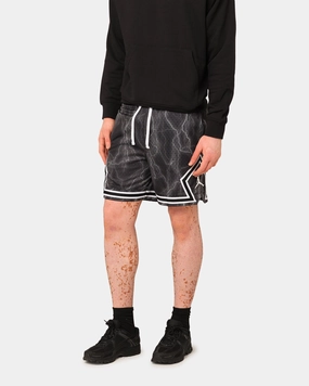 Jordan Dri-FIT Sport Diamond Shorts Black/White Anti Snag Fabric