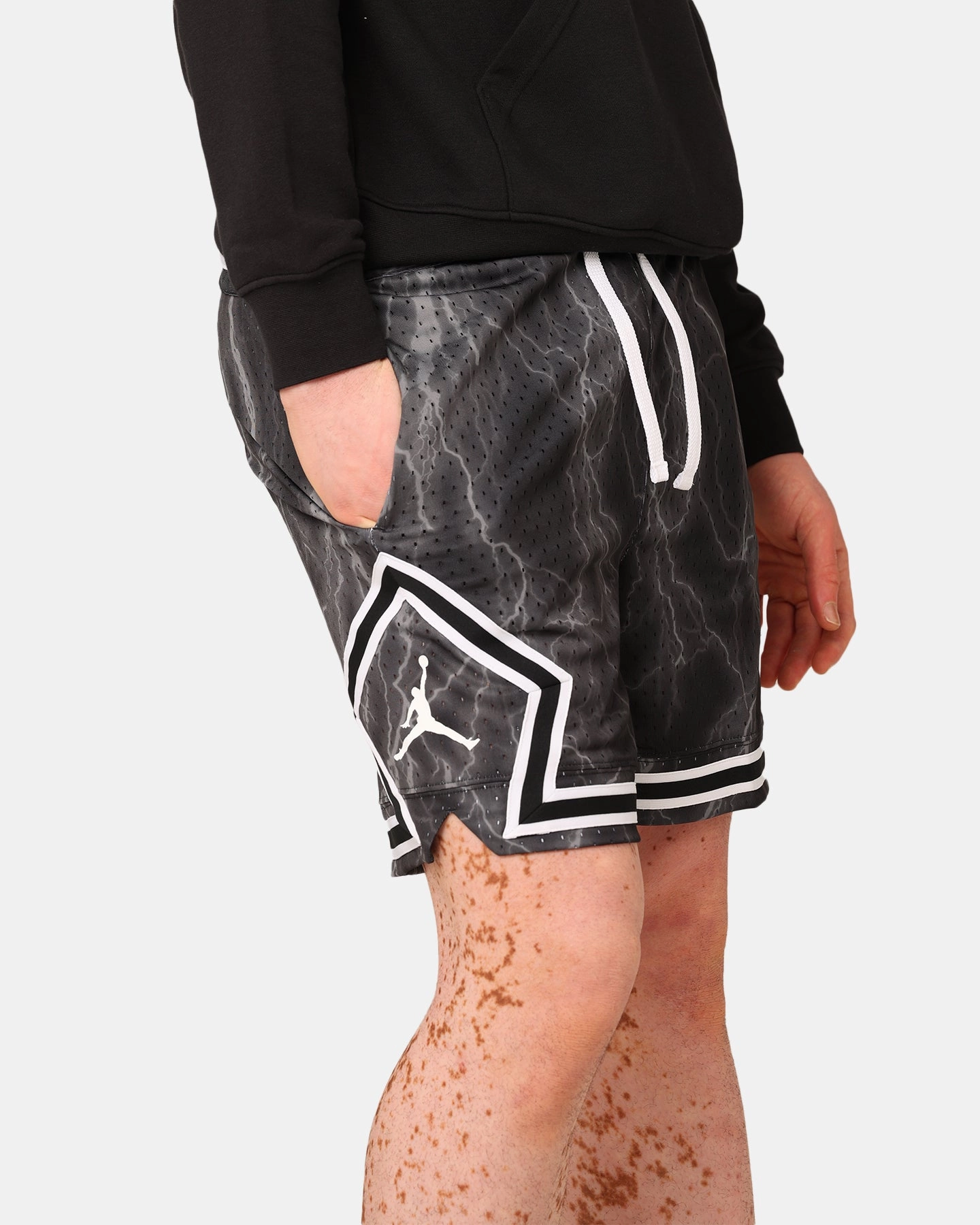 Jordan Dri-FIT Sport Diamond Shorts Black/White printed shorts