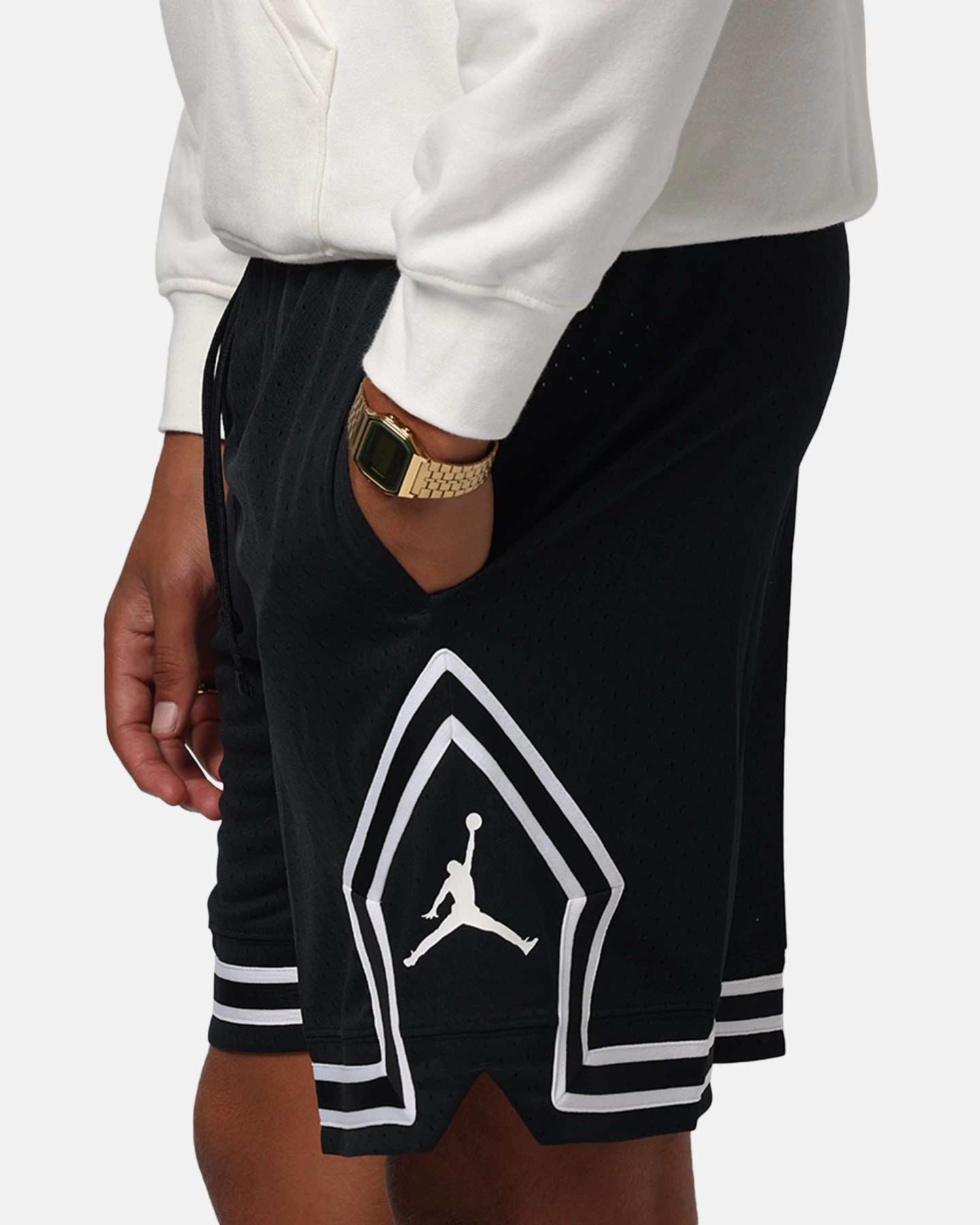 Zero Irritation Tags Jordan Dri-FIT Sport Diamond Shorts Black/White/White