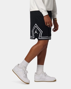 anti - static Abrasion Resistant Hem Jordan Dri-FIT Sport Diamond Shorts Black/White/White
