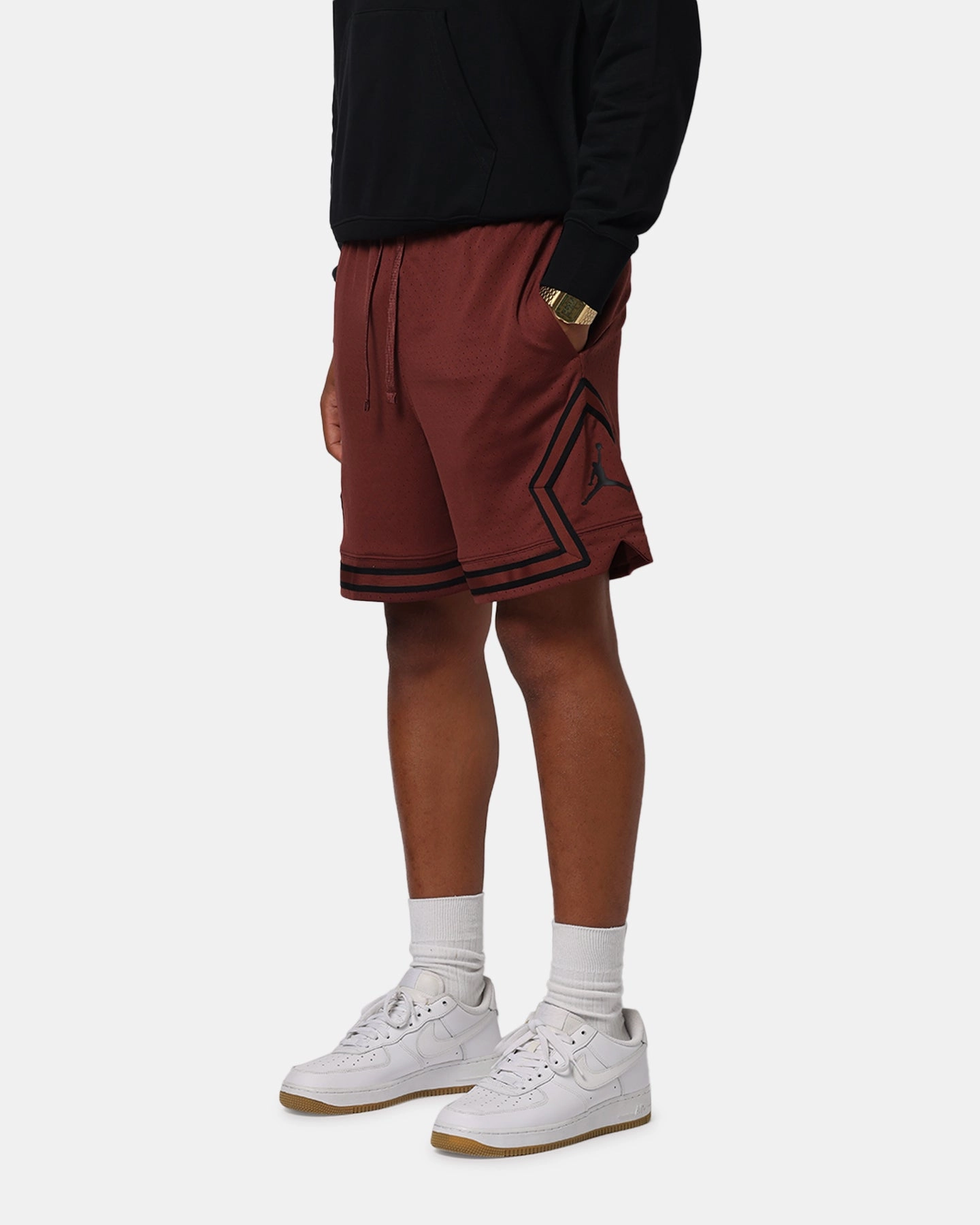 Jordan Dri-FIT Sport Diamond Shorts Brown/Black Loose Fit