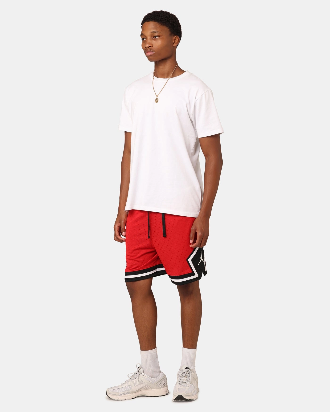 Comfortable Wear Home Style Jordan Dri-FIT Sport Diamond Shorts Gym Red/Black