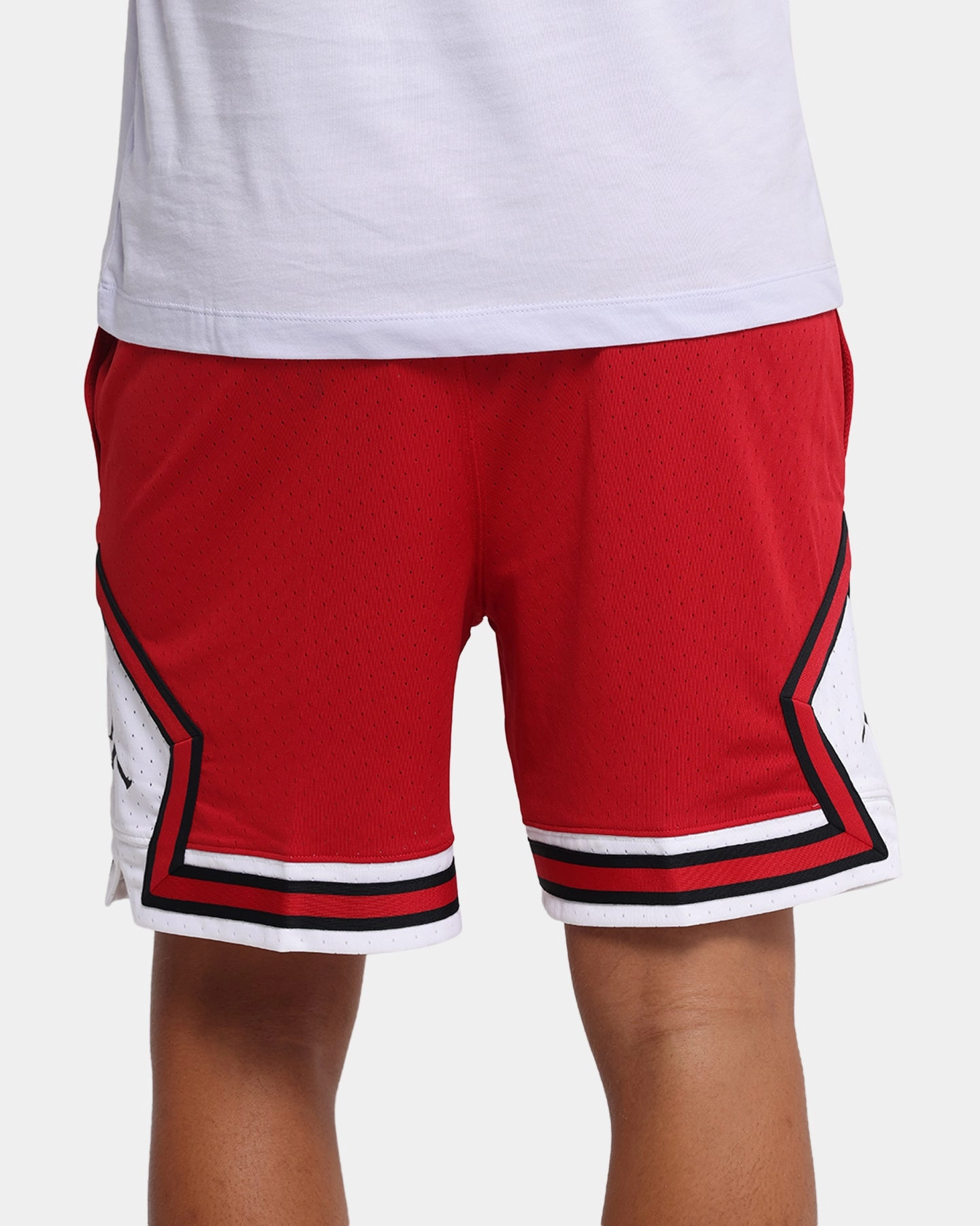 muted colors Jordan Dri-FIT Sport Diamond Shorts Gym Red/White