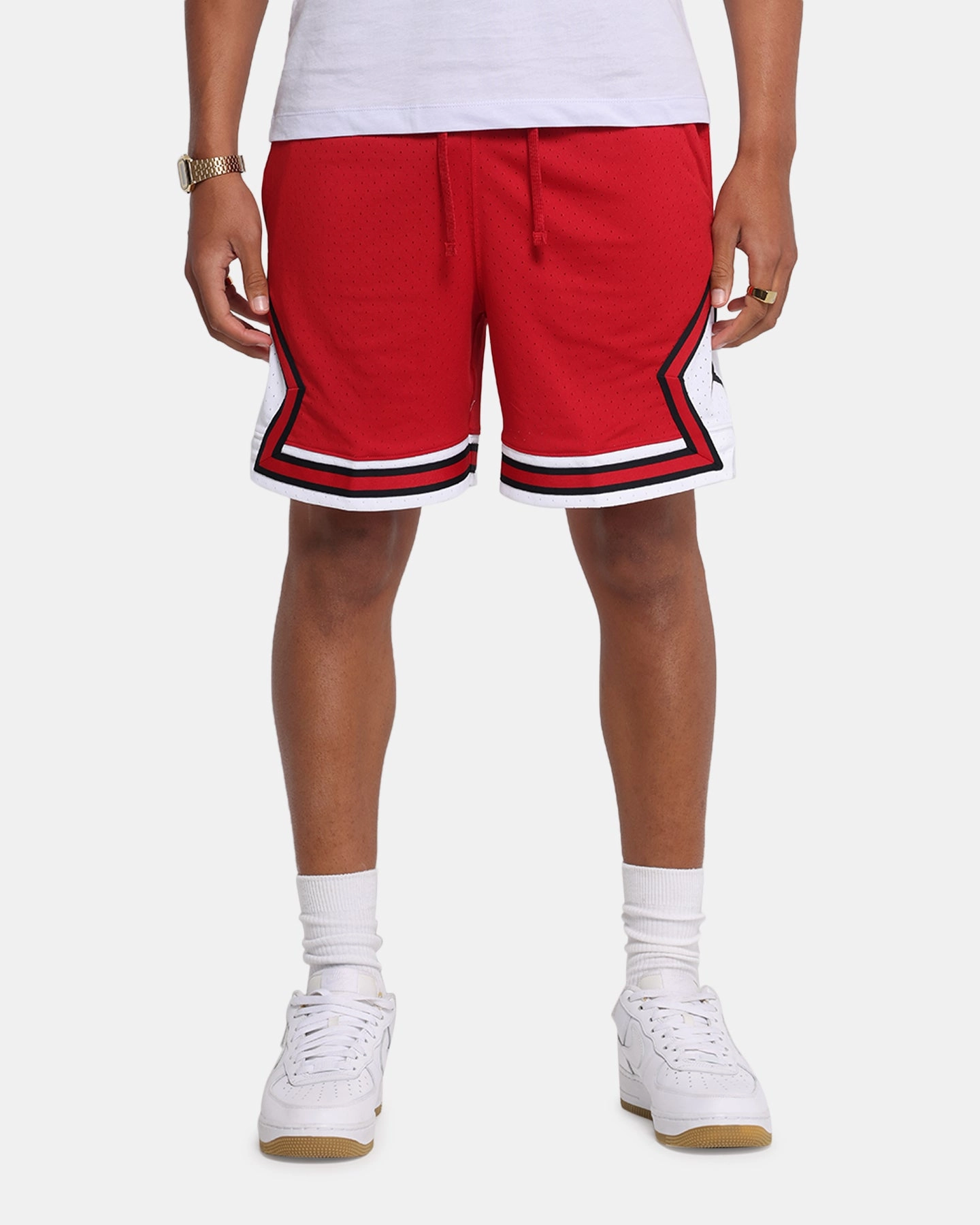Jordan Dri-FIT Sport Diamond Shorts Gym Red/White Breathable Cut