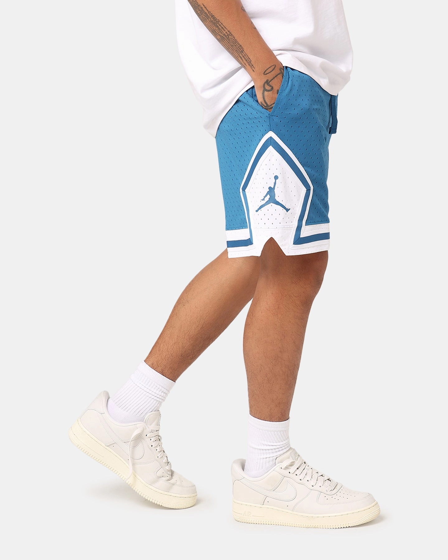 Jordan Dri-FIT Sport Diamond Shorts Industrial Blue Travel Fit