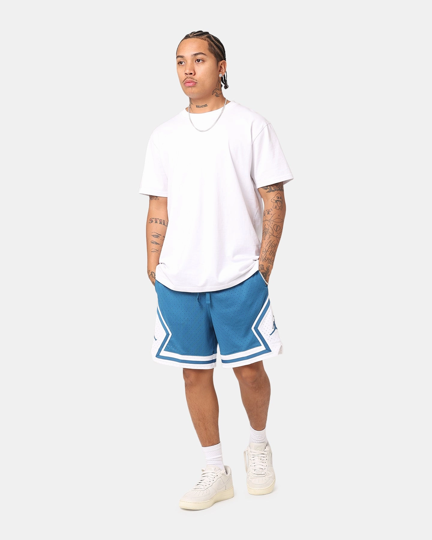 Jordan Dri-FIT Sport Diamond Shorts Industrial Blue Noise Free Fabric On Trend