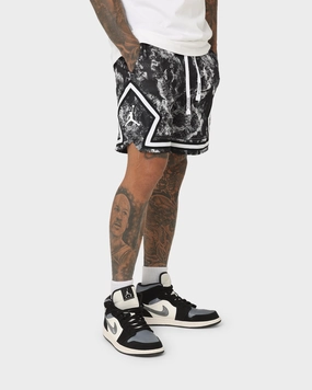 Jordan Dri-FIT Sport Diamond Shorts White/Black Quick Access Pockets