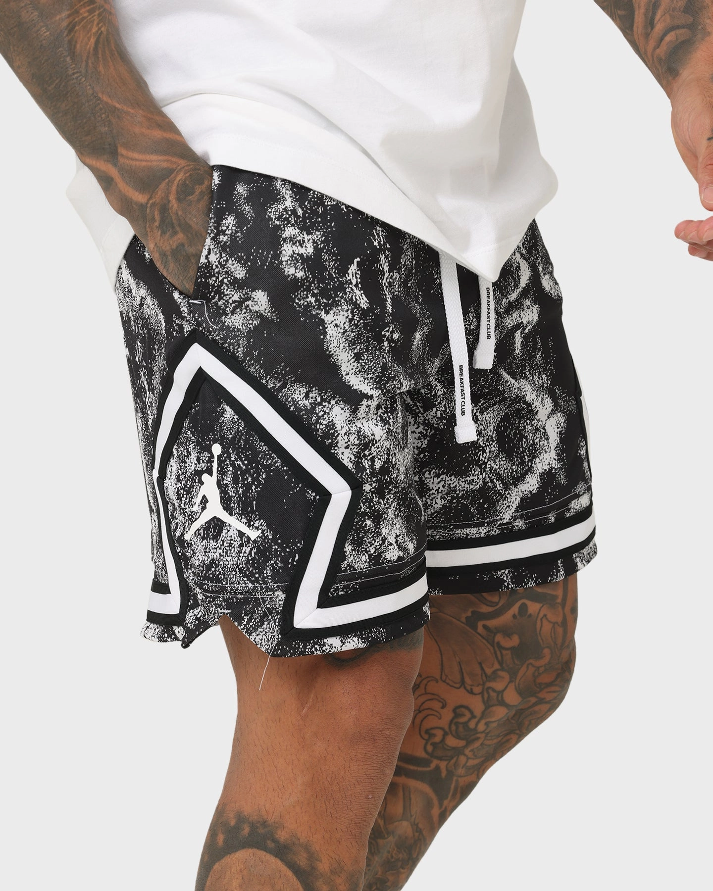 Street Chic beauty industry Jordan Dri-FIT Sport Diamond Shorts White/Black