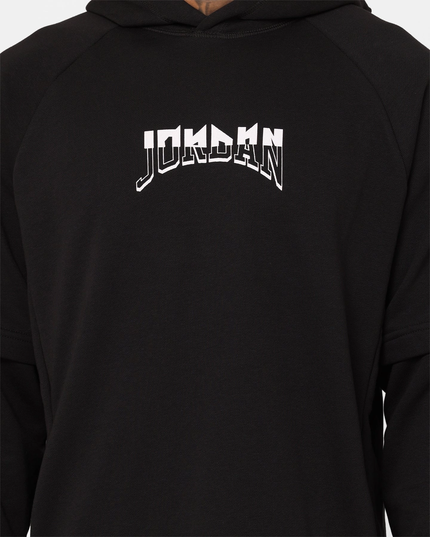Jordan Dri-FIT Sport Graphic Fleece Pullover Hoodie Black/White/Sky Mountain spring outfit