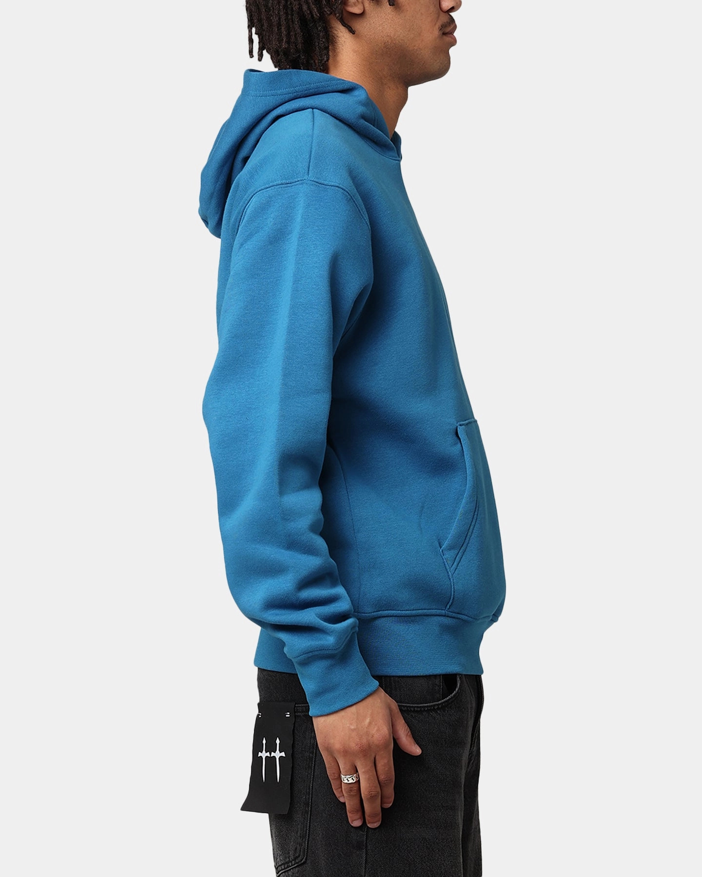 Jordan Essential Brooklyn Fleece Pullover Hoodie Industrial Blue Non Restrictive Cut