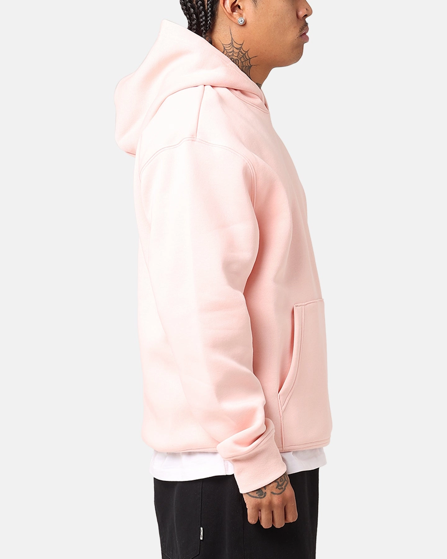 Multi Directional Stretch Jordan Essential Brooklyn Fleece Pullover Hoodie Pink/White