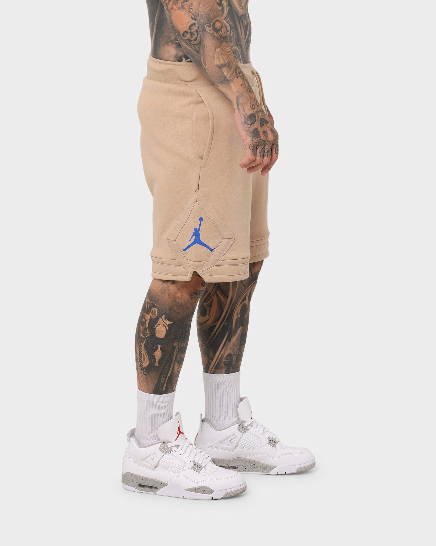 Jordan Essential Fleece Diamond Shorts Hemp Functional Clothing Adaptive Tension Control