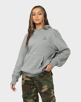 Perforated Underarm Vents Jordan Essential Fleece Pull Over Hoodie Carbon Heather