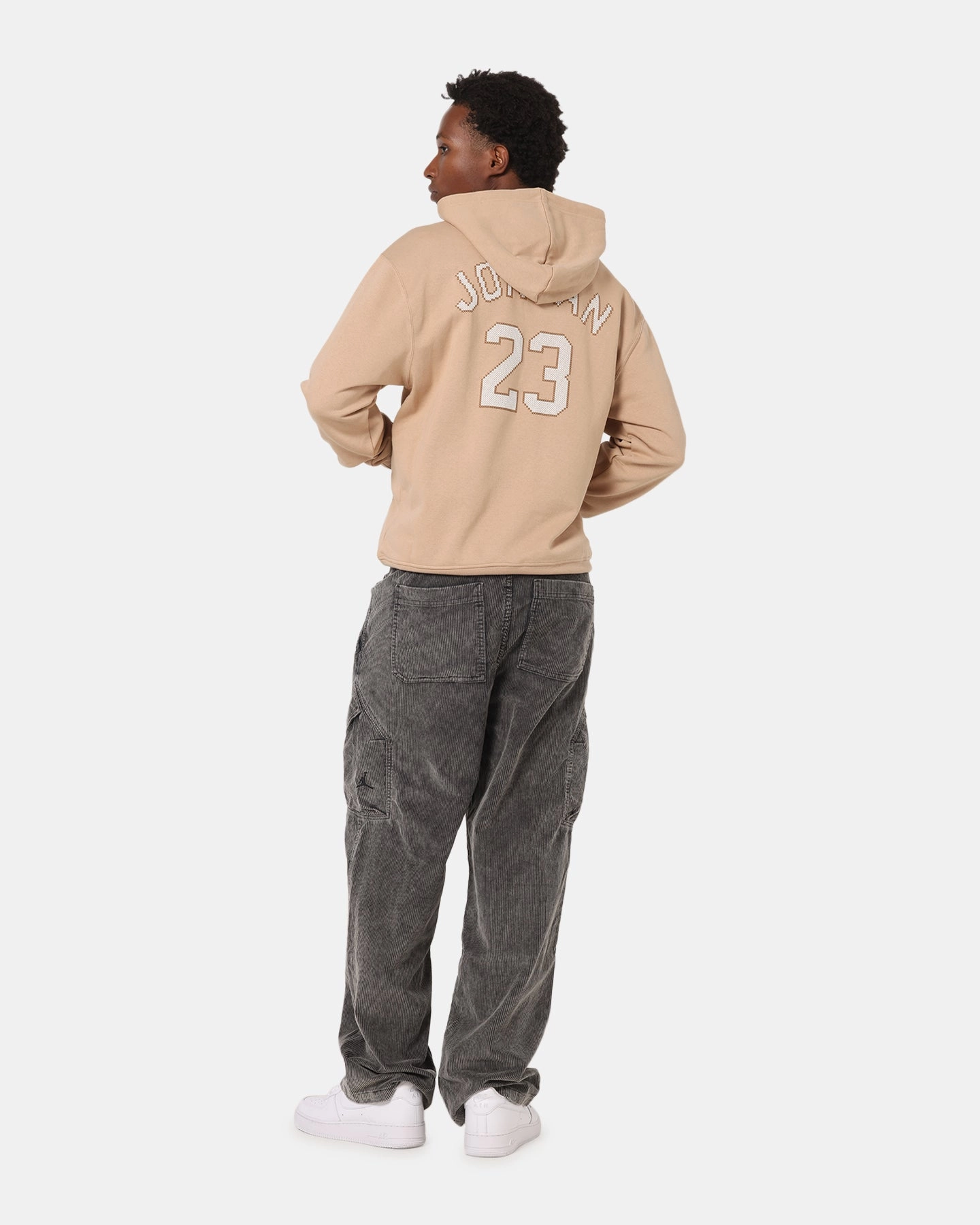 Jordan Essential Fleece Pullover Hoodie Hemp/Sail AllDay Comfort Mesh Lining