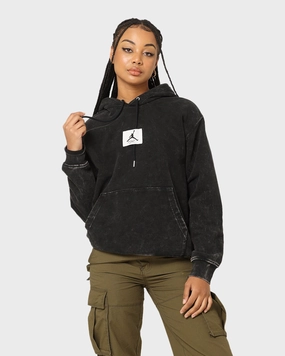 Noise Free Fabric Jordan Essential Statement Washed Fleece Hoodie Black