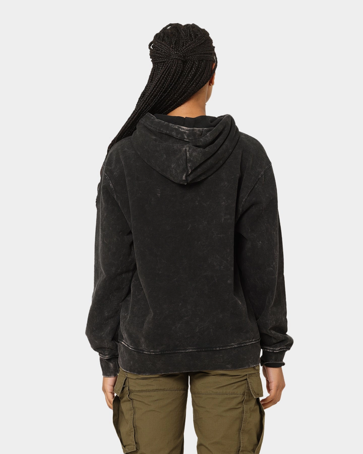 Seam Sealed Construction Odor Control Treatment Jordan Essential Statement Washed Fleece Hoodie Black