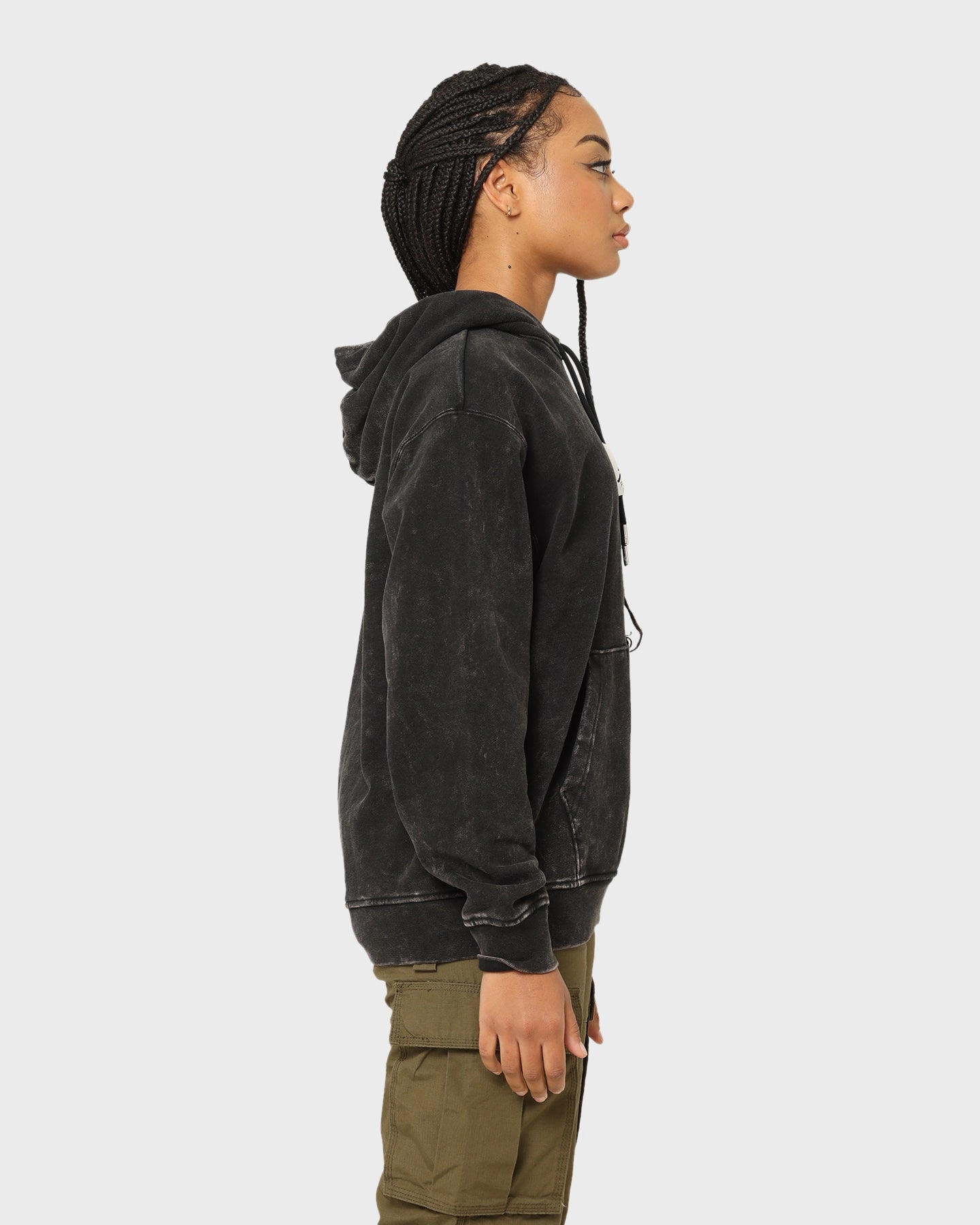 CompressionFit Hiking Ready Jordan Essential Statement Washed Fleece Hoodie Black