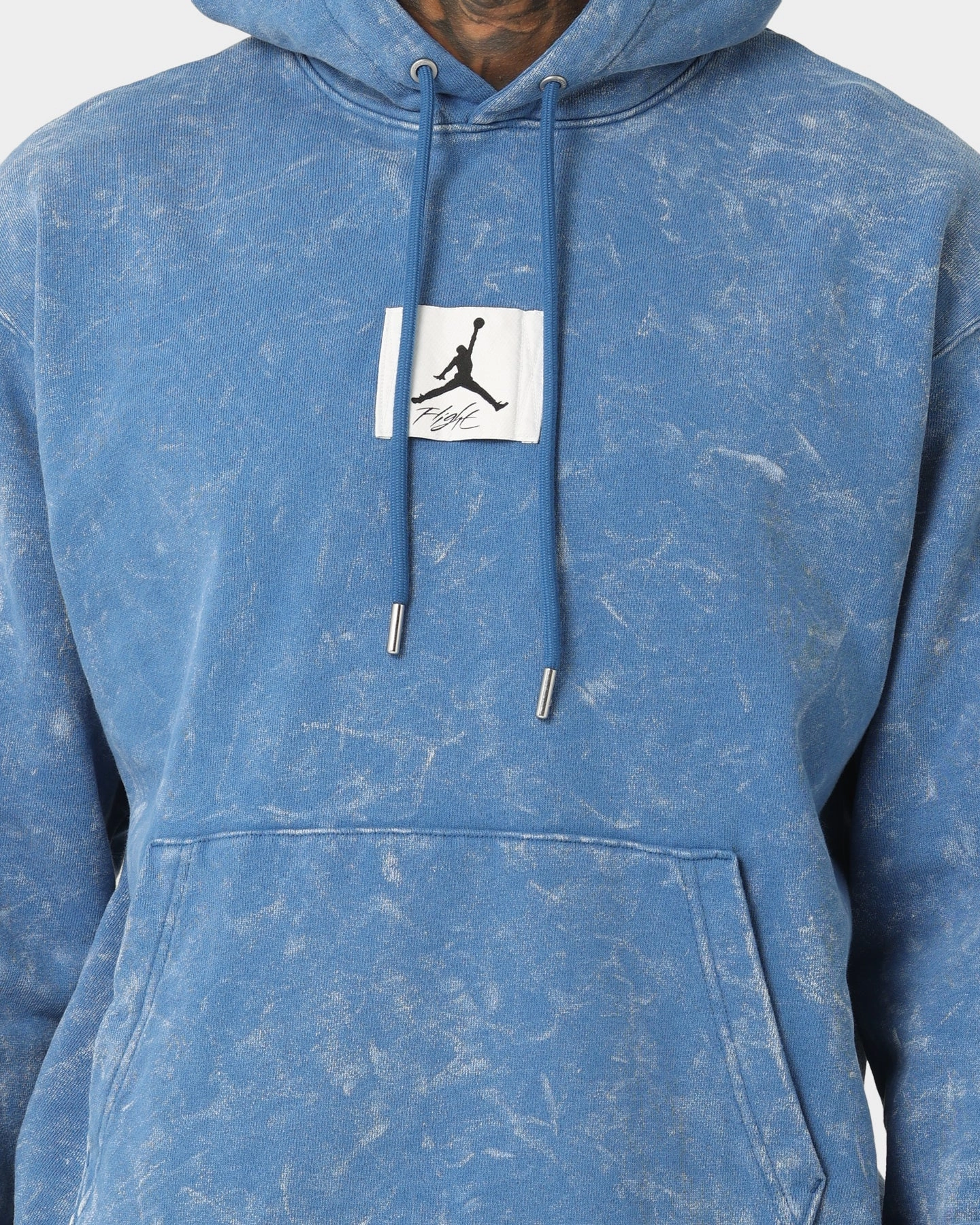 Adjustable Active Layer Jordan Essential Statement Washed Fleece Pullover Hoodie True Blue/Sail