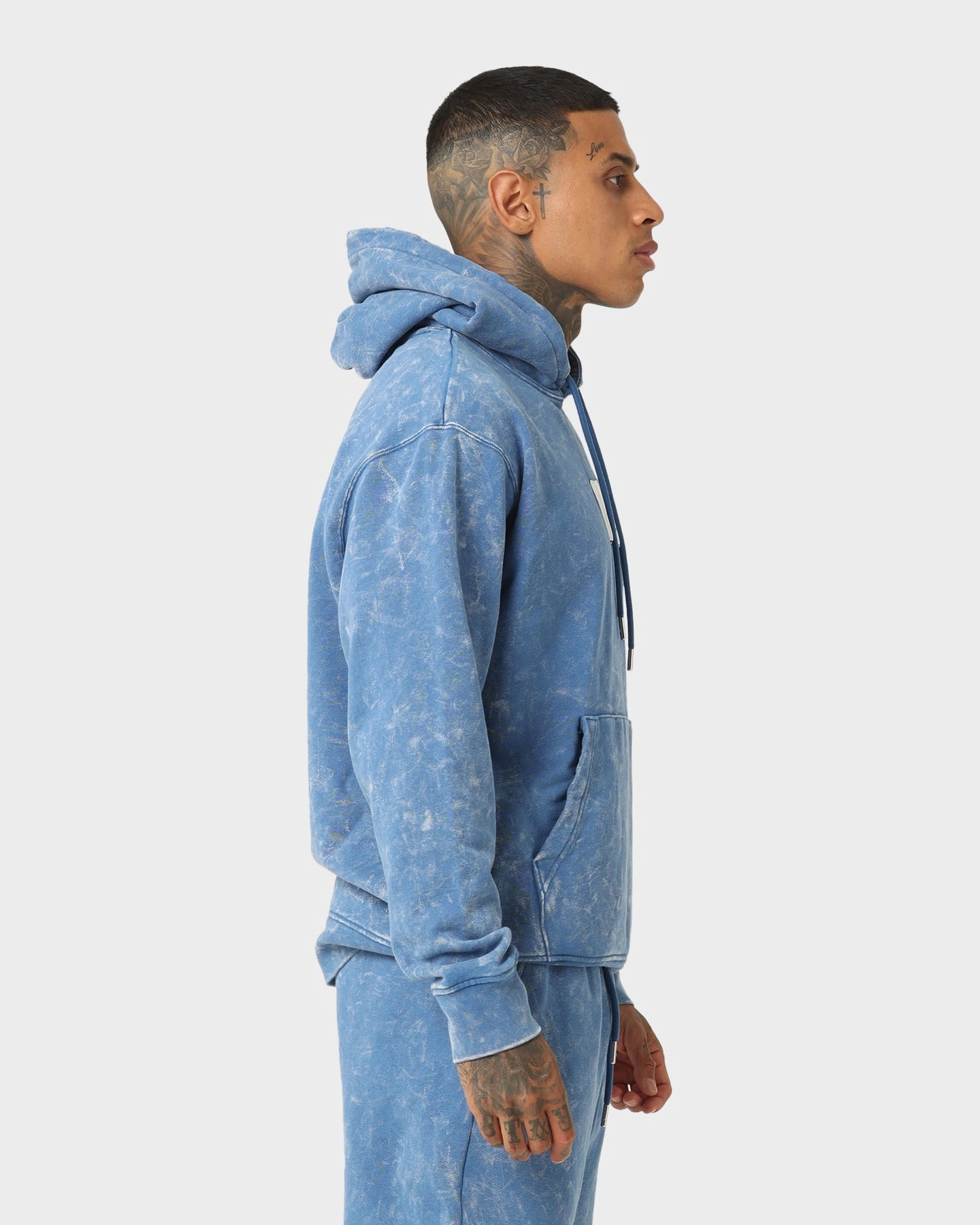 Stand Notice Jordan Essential Statement Washed Fleece Pullover Hoodie True Blue/Sail