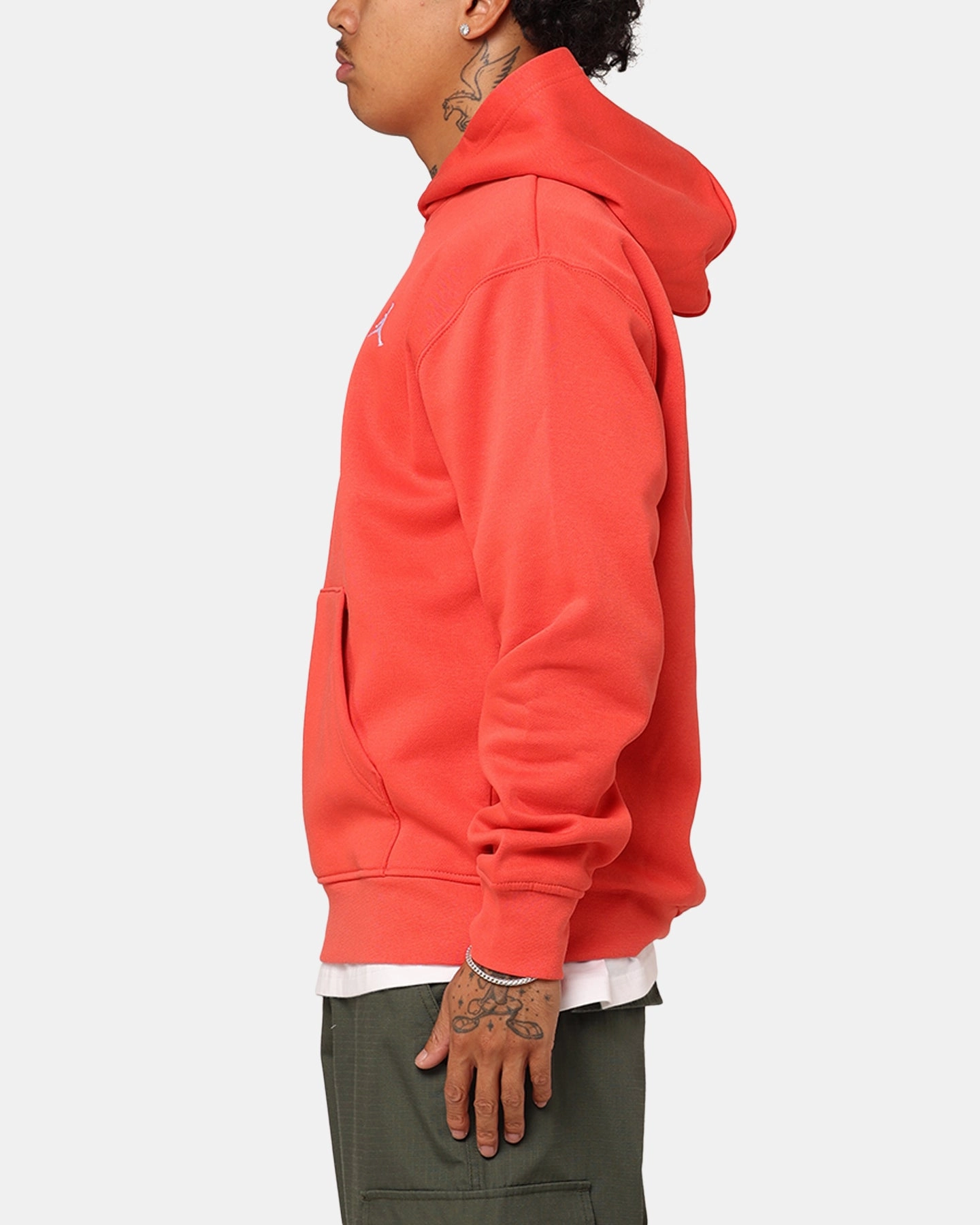 Tear Resistant Panels Individual-sports Jordan Essentials Brooklyn Fleece Printed Pullover Hoodie Lobster/White