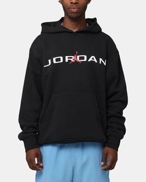 Jordan Essentials Fleece Air Stretch Hoodie Black Streetwear Style Functional Fit