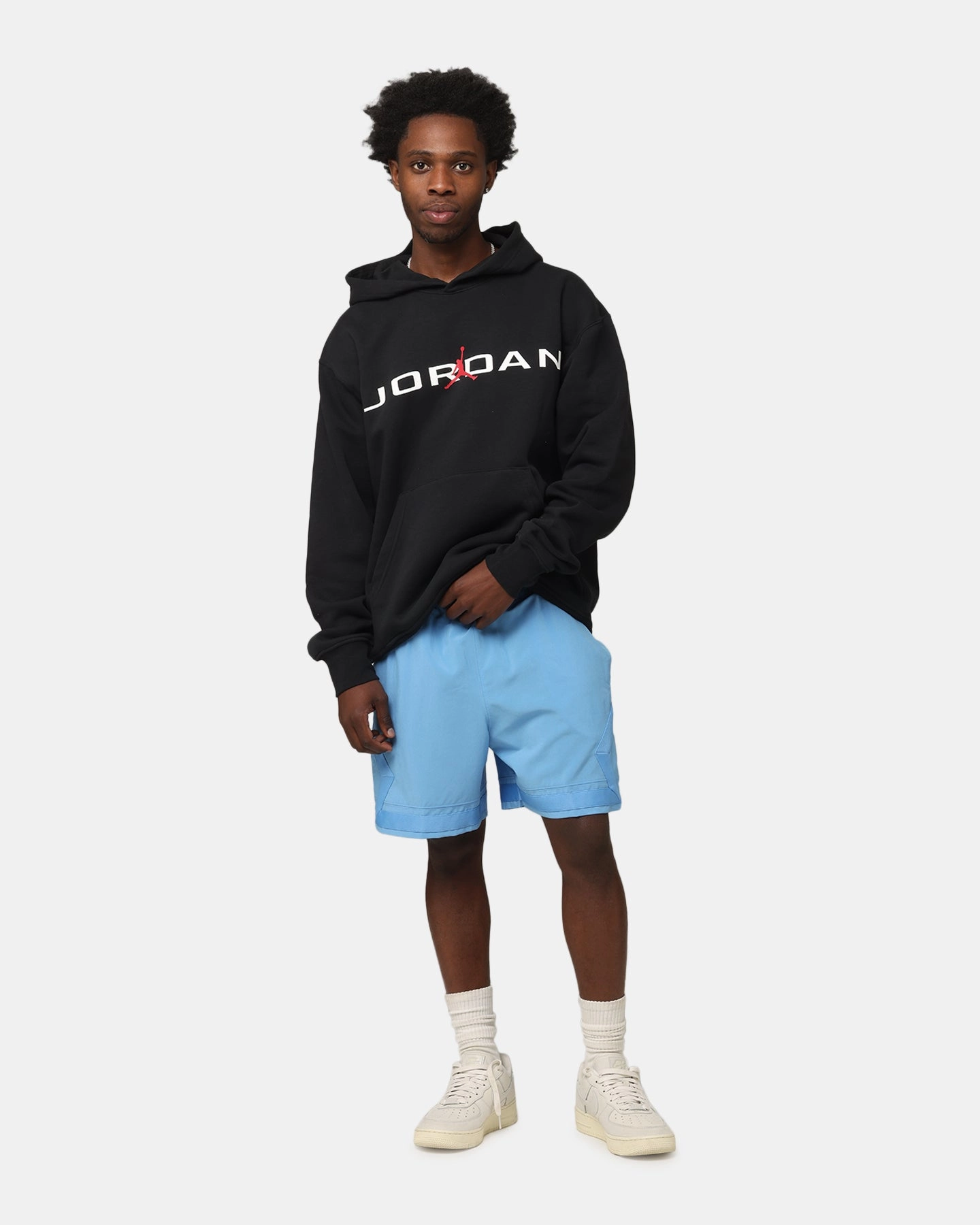 Active Lifestyle Solid Jordan Essentials Fleece Air Stretch Hoodie Black