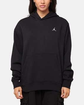 Jordan Essentials Fleece Pullover Black/Black/White Rugged Durability