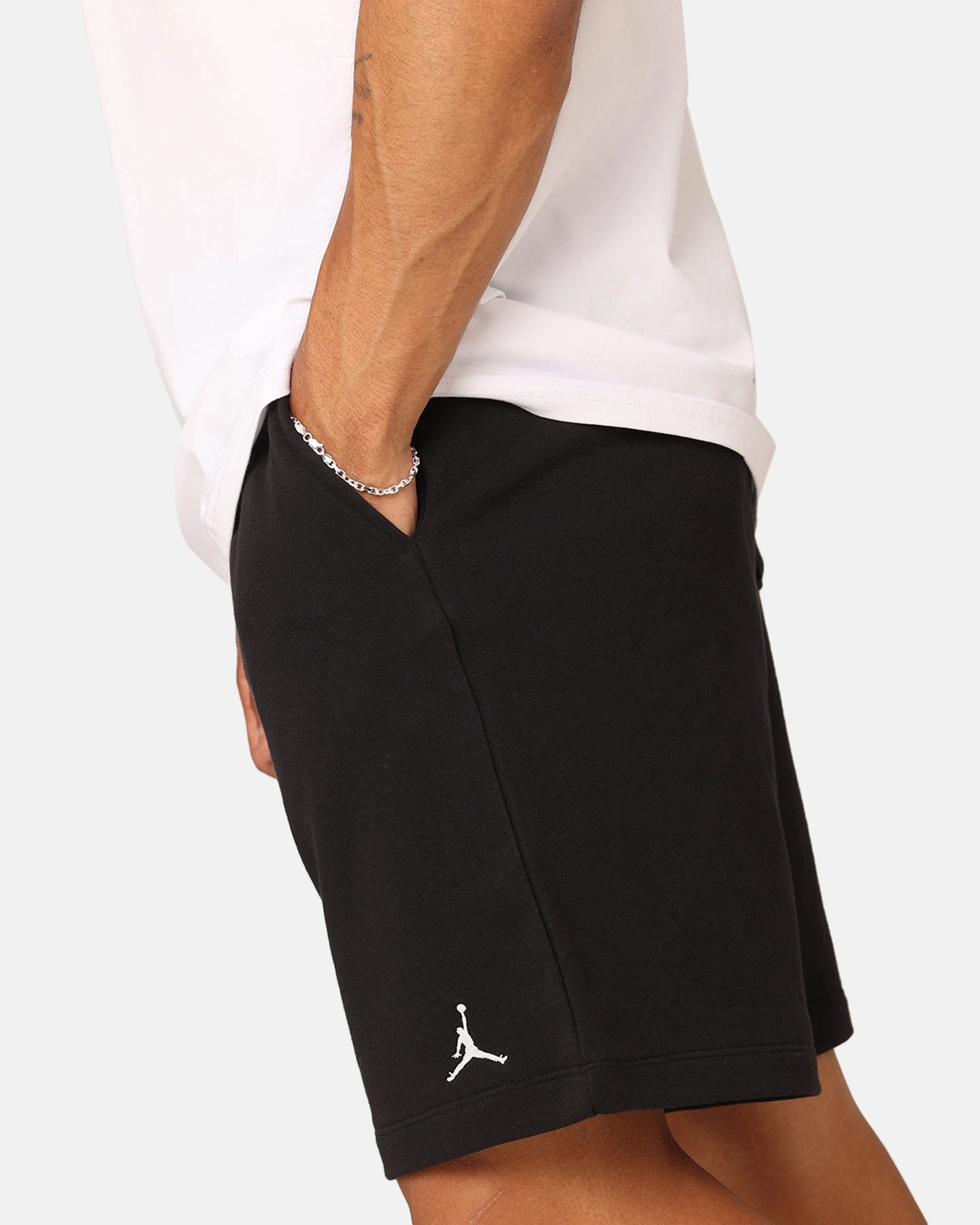 Jordan Essentials Fleece Shorts Black/Black/White romper