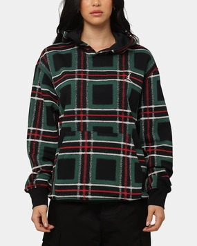 Jordan Essentials Holiday Fleece Pullover Hoodie Black/Sail Street Edge