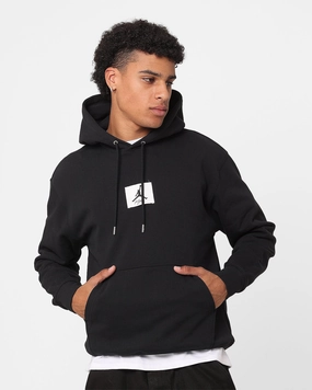 Jordan Essentials Statement Fleece Pullover Hoodie Black/Sail Weather resistant