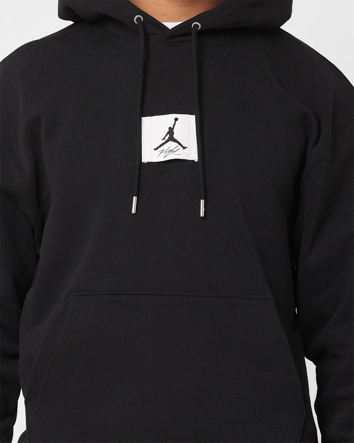 Cool Weather Layer Jordan Essentials Statement Fleece Pullover Hoodie Black/Sail
