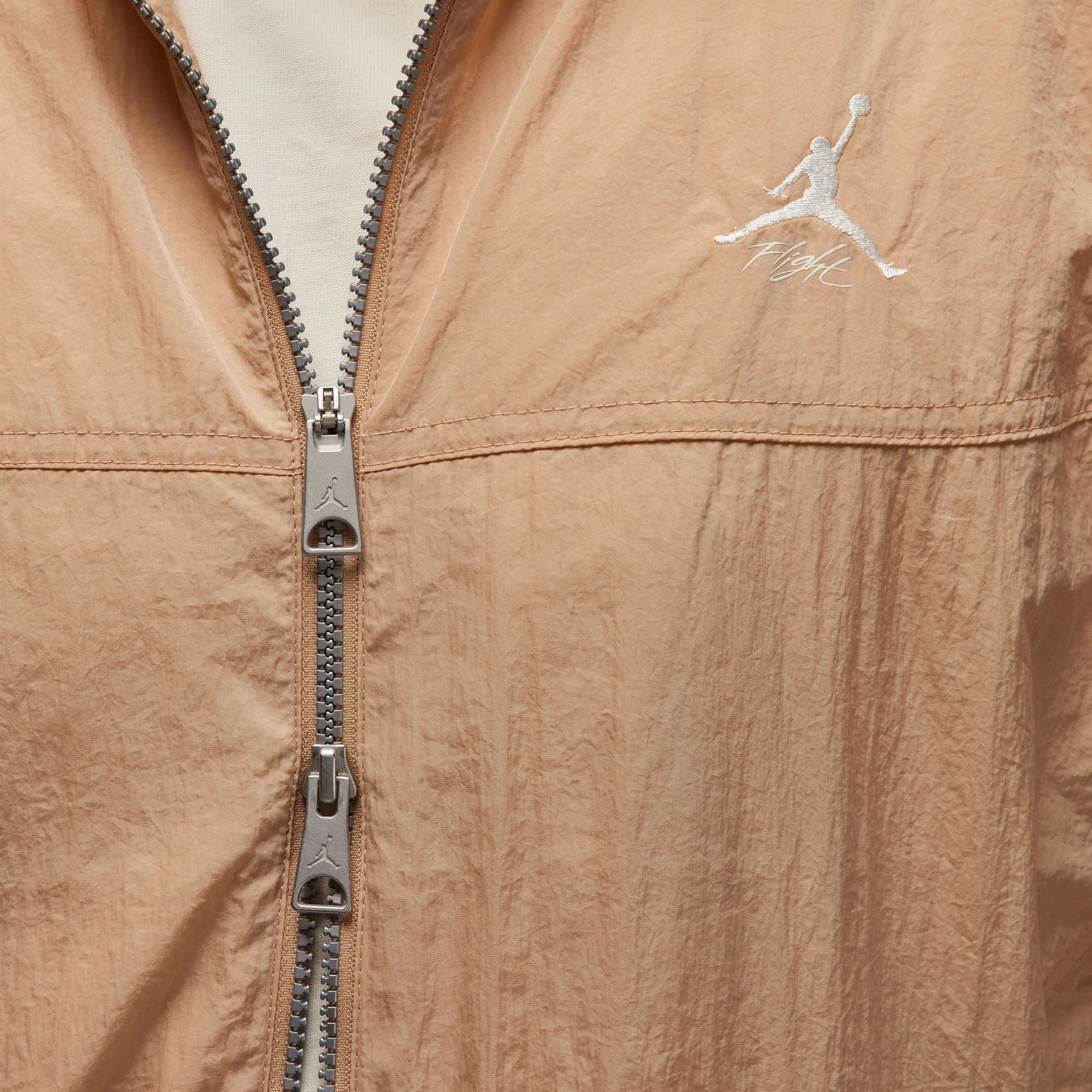 Jordan Essentials Warm-Up Zip Jacket 'Hemp' Modern Fit Magnetic Closure System