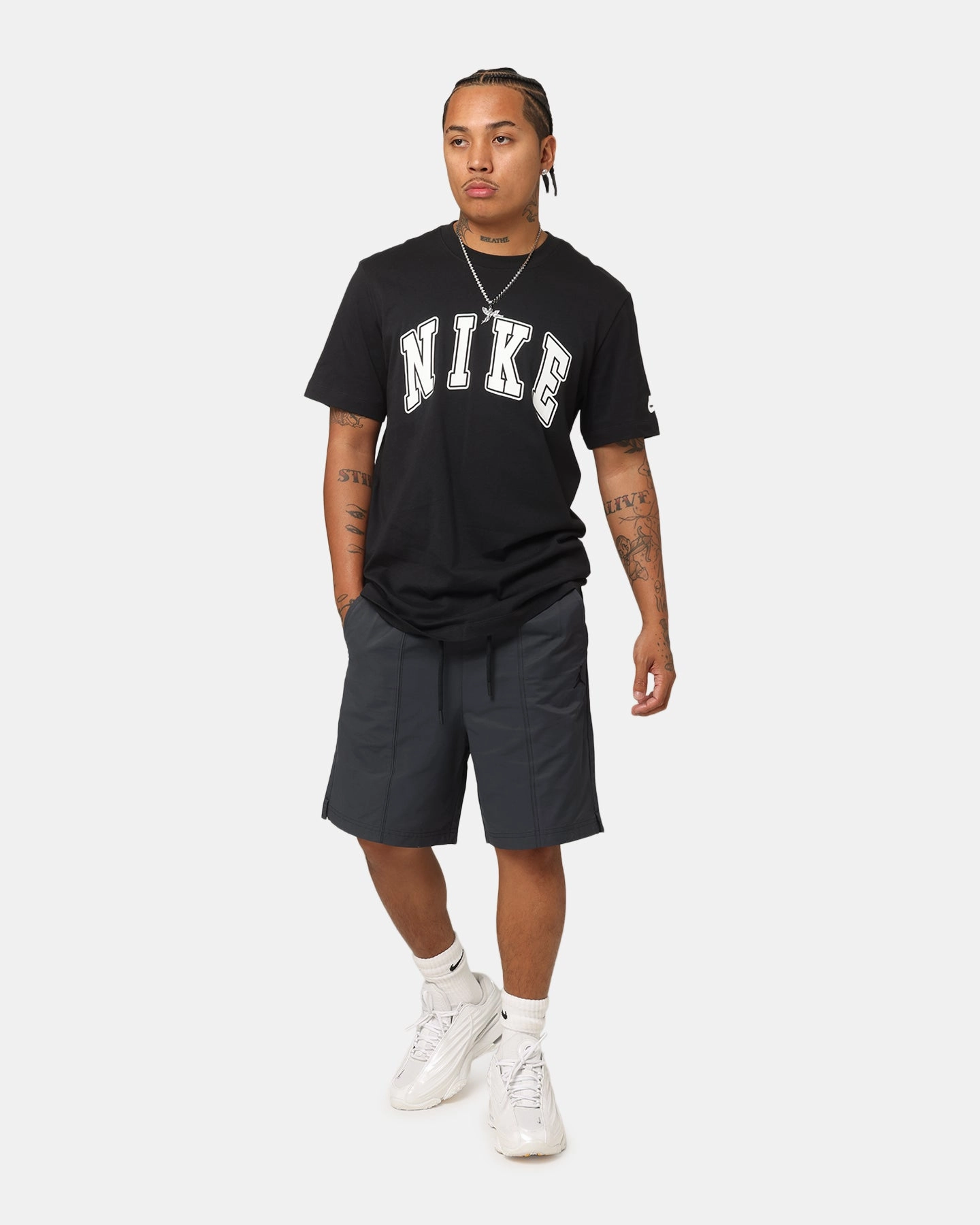Jordan Essentials Woven Shorts Black/Black Beach Bound No Slip Gripper