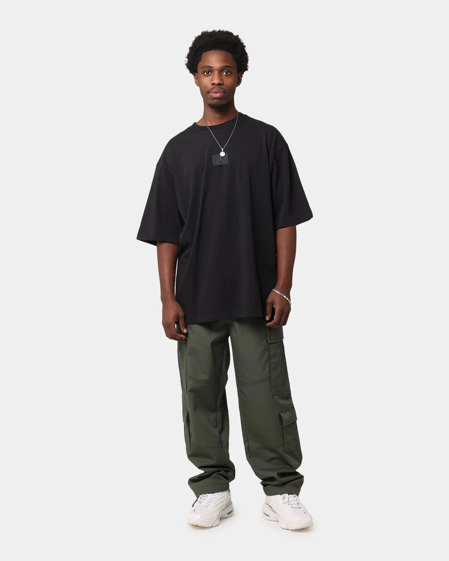 Easy and Relaxed Sporty Layer Jordan Flight Essentials 85 Oversized T-Shirt Black
