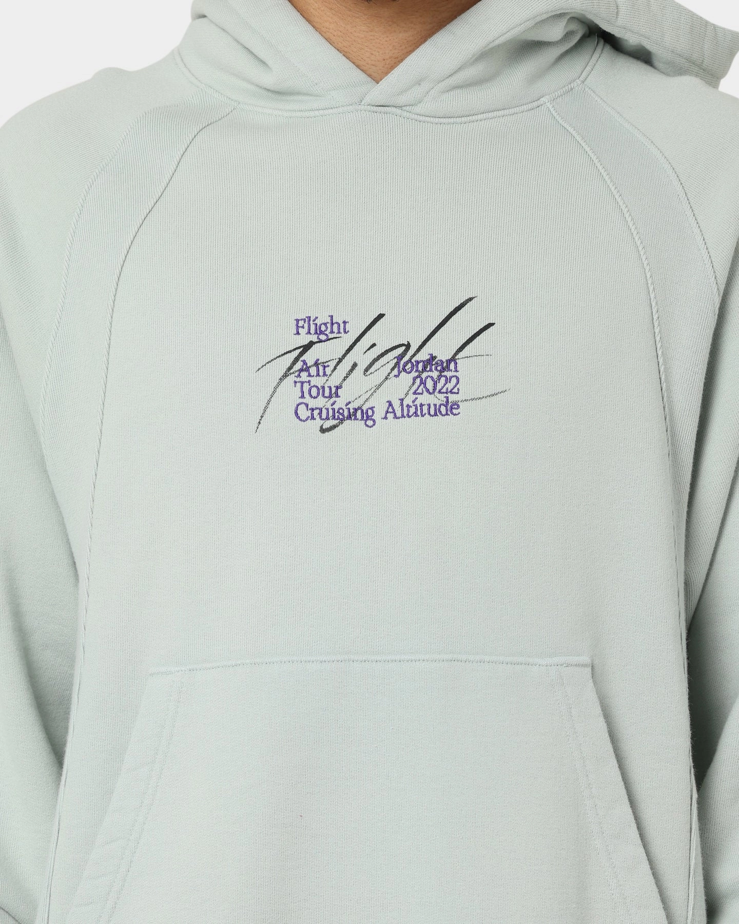 suitable for self use Jordan Flight Heritage French Terry Pullover Hoodie Seafoam