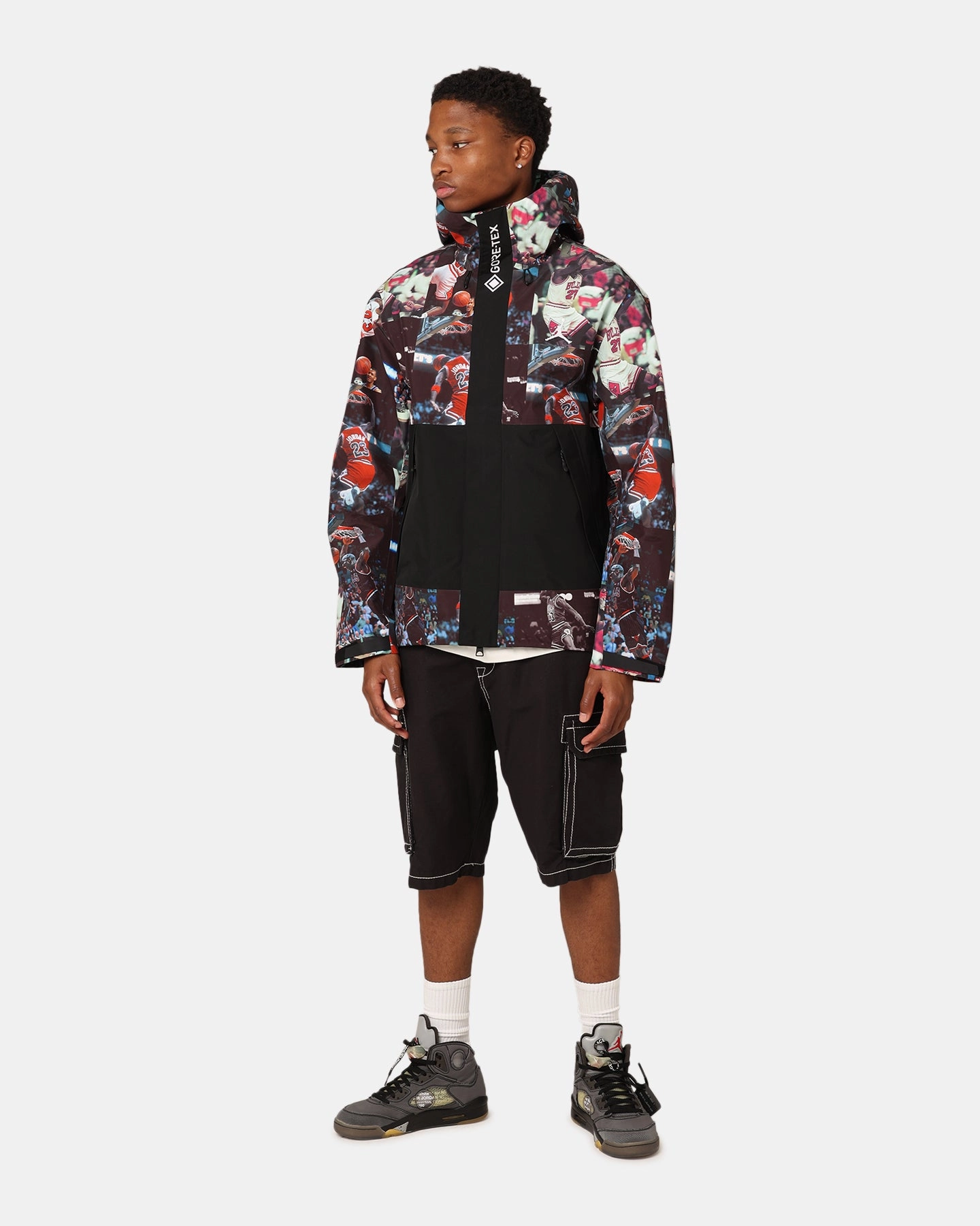 Jordan Flight Heritage Jacket Black Athletic Fit Sustain