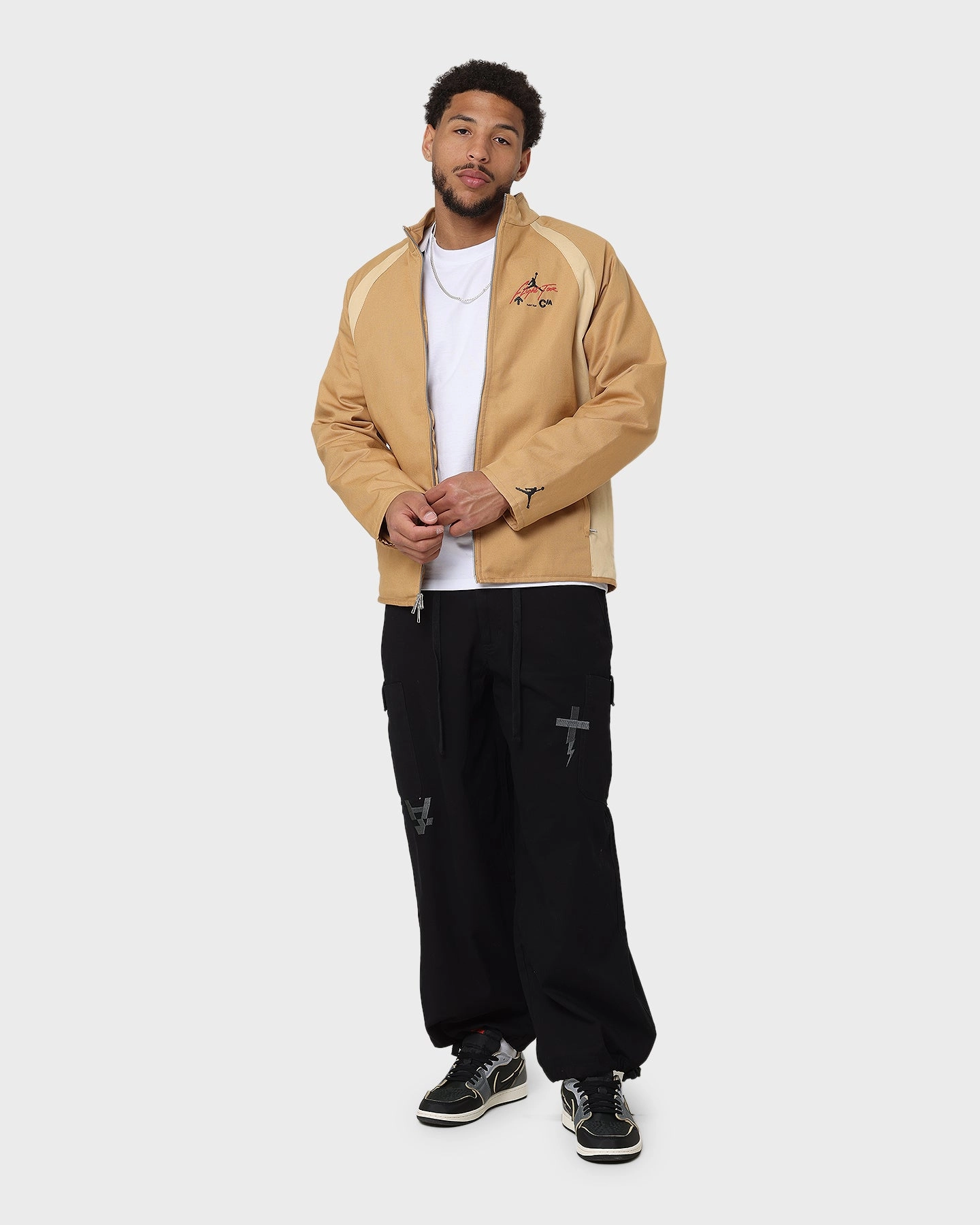 Jordan Flight Heritage Warmup Jacket Elemental Gold Airtight Storage Compartment