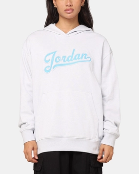 Jordan Flight MVP Fleece Pullover Hoodie Pure Platinum Ventilation Vents