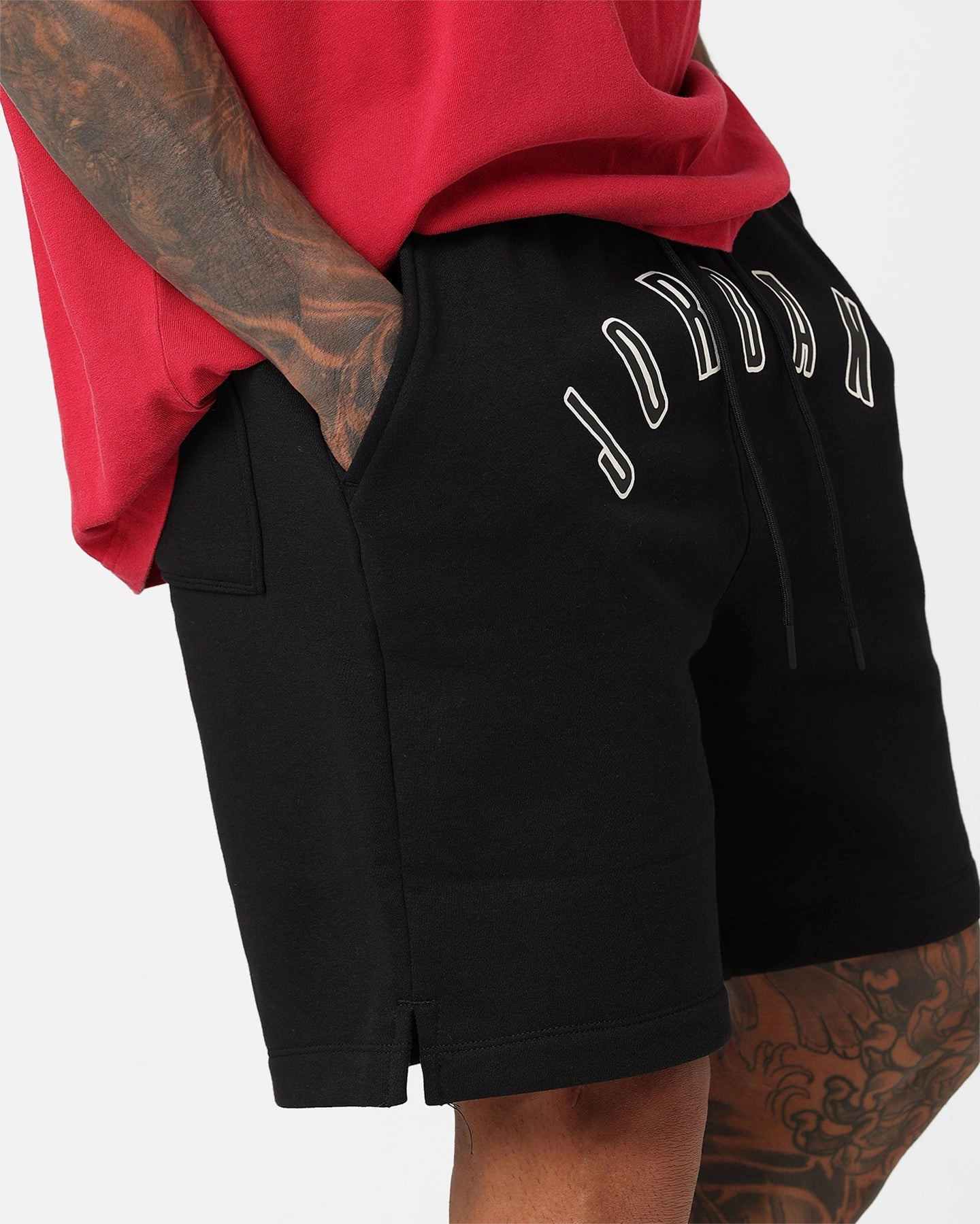 Lounge Ready picnic clothes Jordan Flight MVP Fleece Shorts Black/Sail