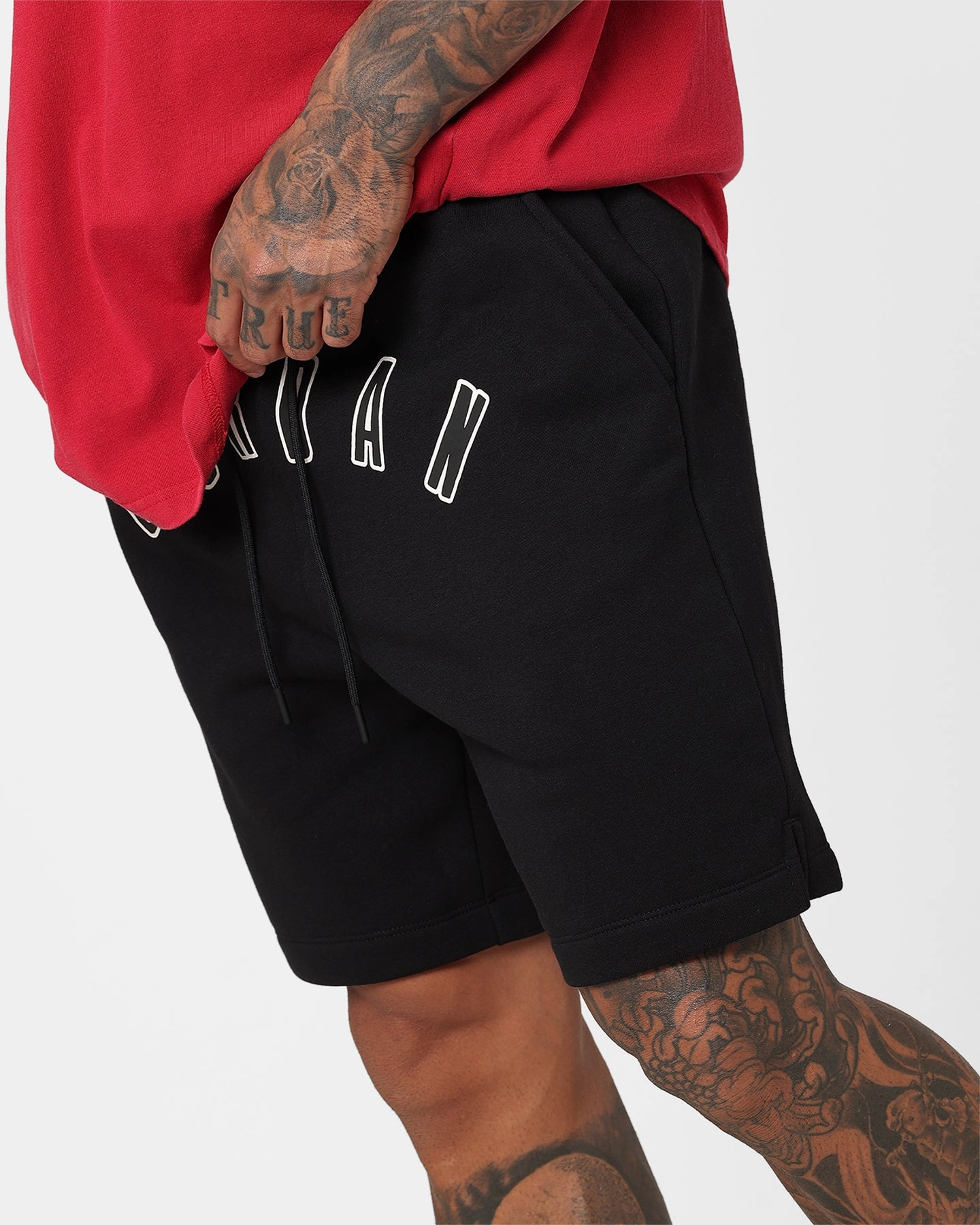 Jordan Flight MVP Fleece Shorts Black/Sail Moisture Wicking Finish