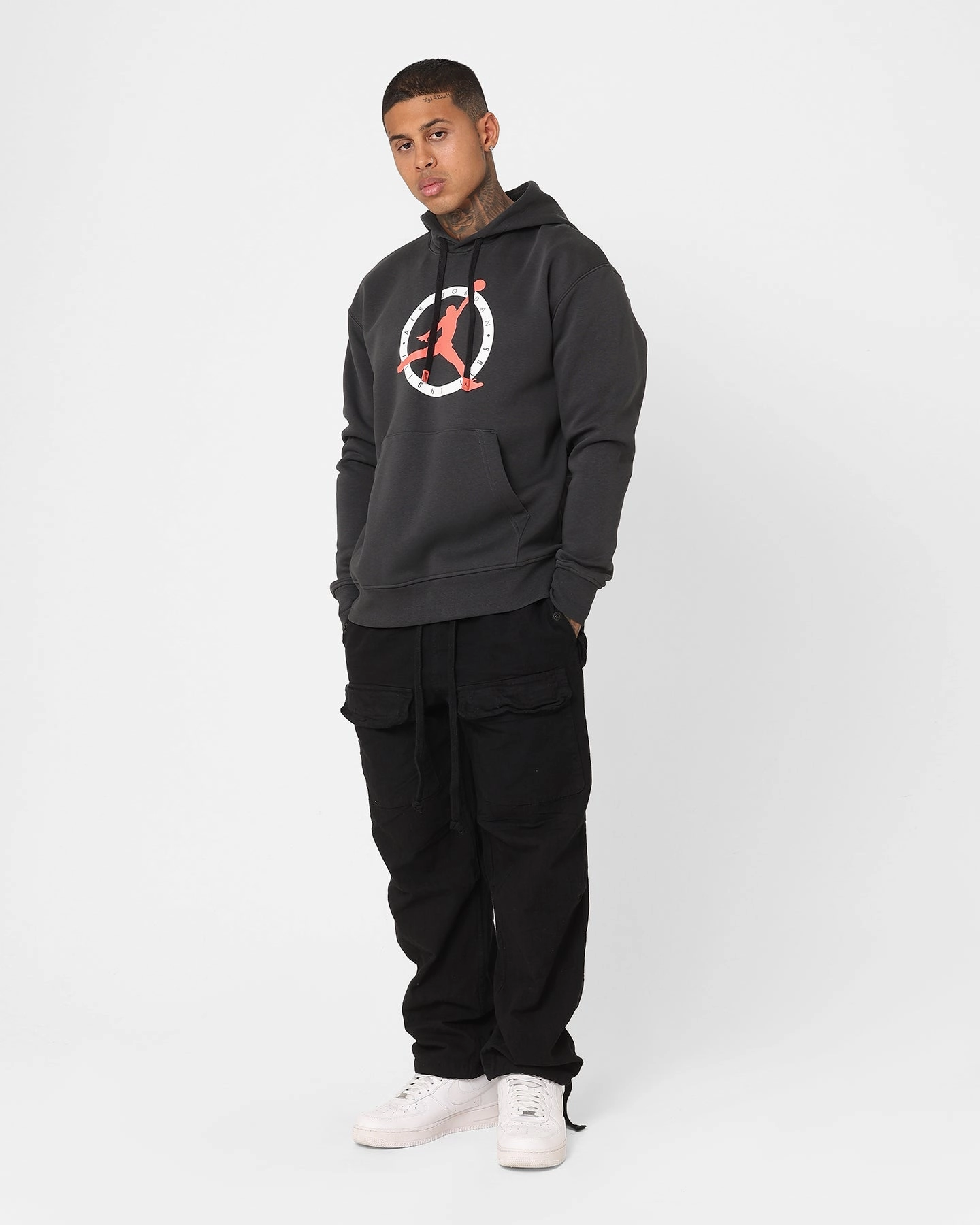 Layer Ready Jordan Flight MVP Graphic Fleece Pullover Hoodie Off Noir