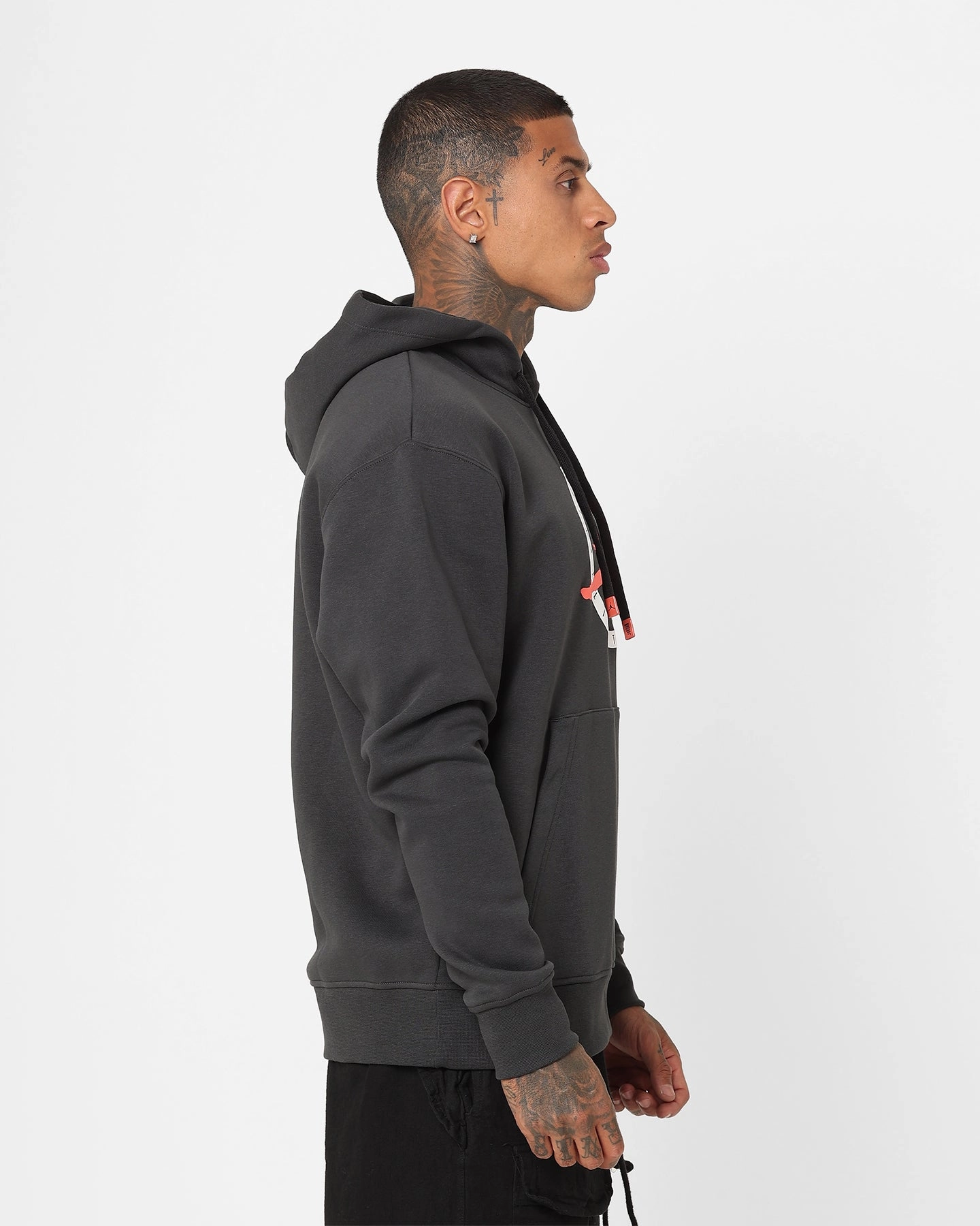 Bandana Essential Warmth Jordan Flight MVP Graphic Fleece Pullover Hoodie Off Noir