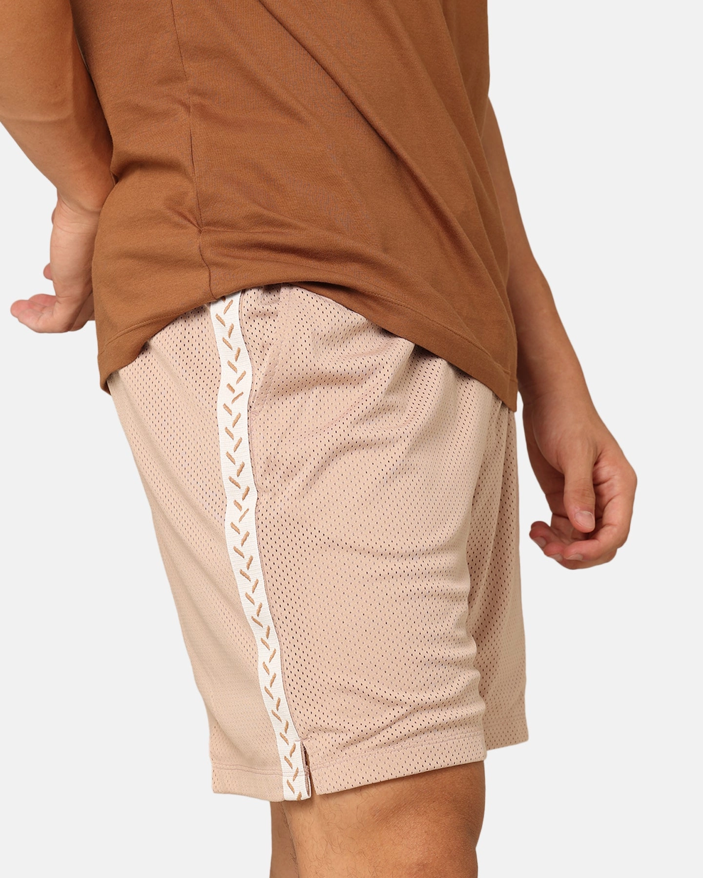 Jordan Flight MVP Mesh Shorts Medium Brown Workout Gear Smooth Texture