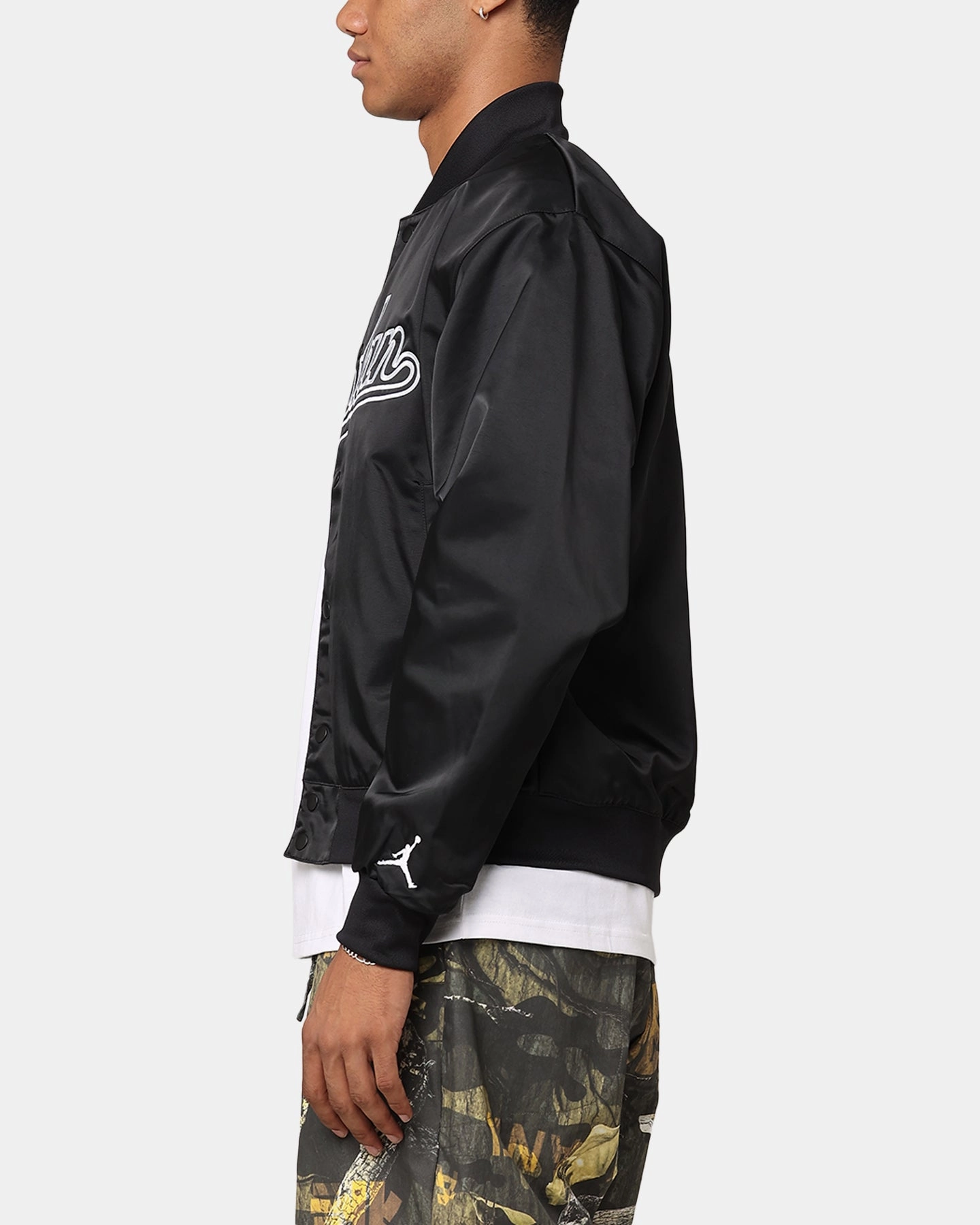 City Ready Bonded Shoulder Guards Jordan Flight MVP Statement Jacket Black/White
