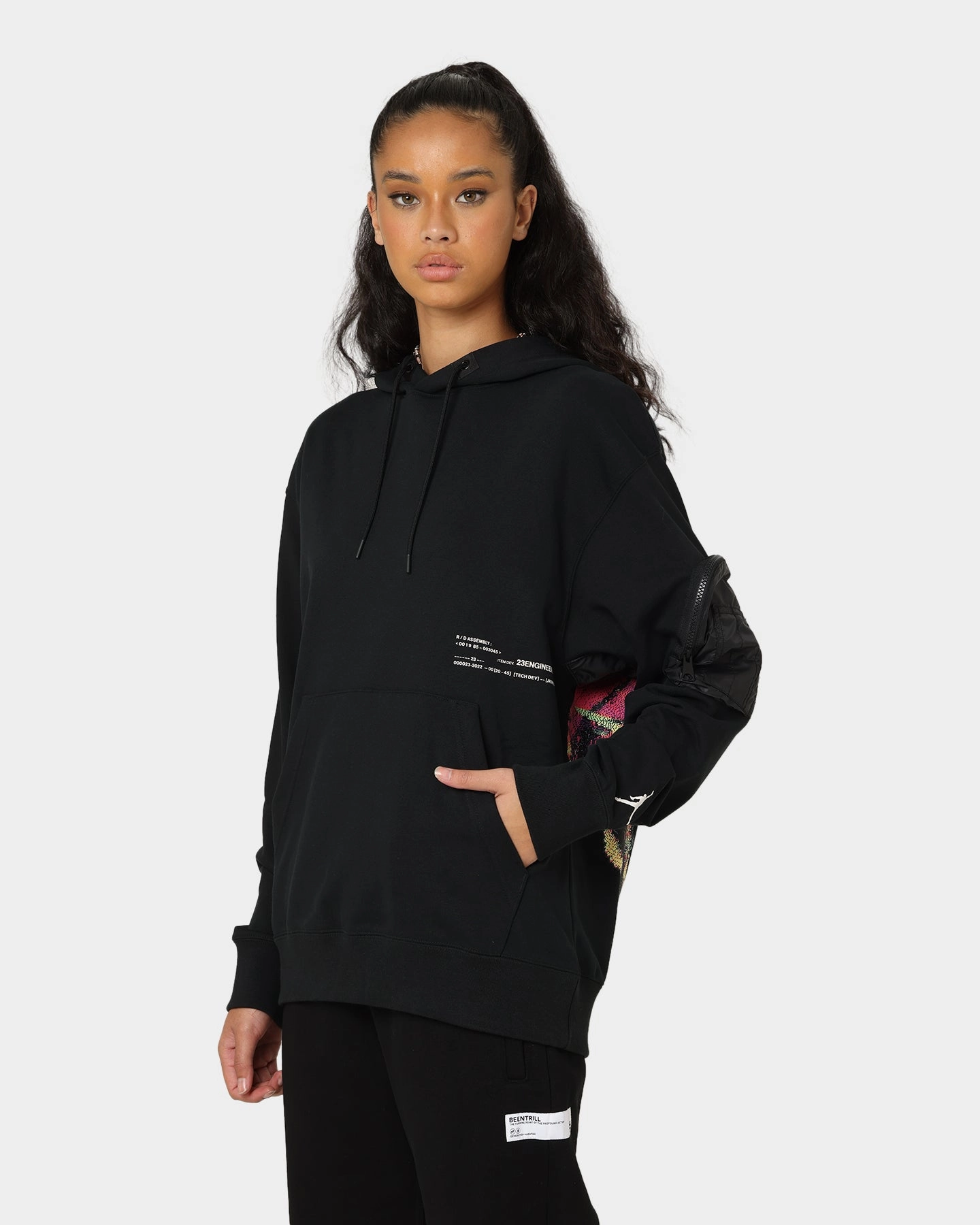 Spectacles bus ride Jordan Jordan 23 Engineered Statement Fleece Pullover Hoodie Black