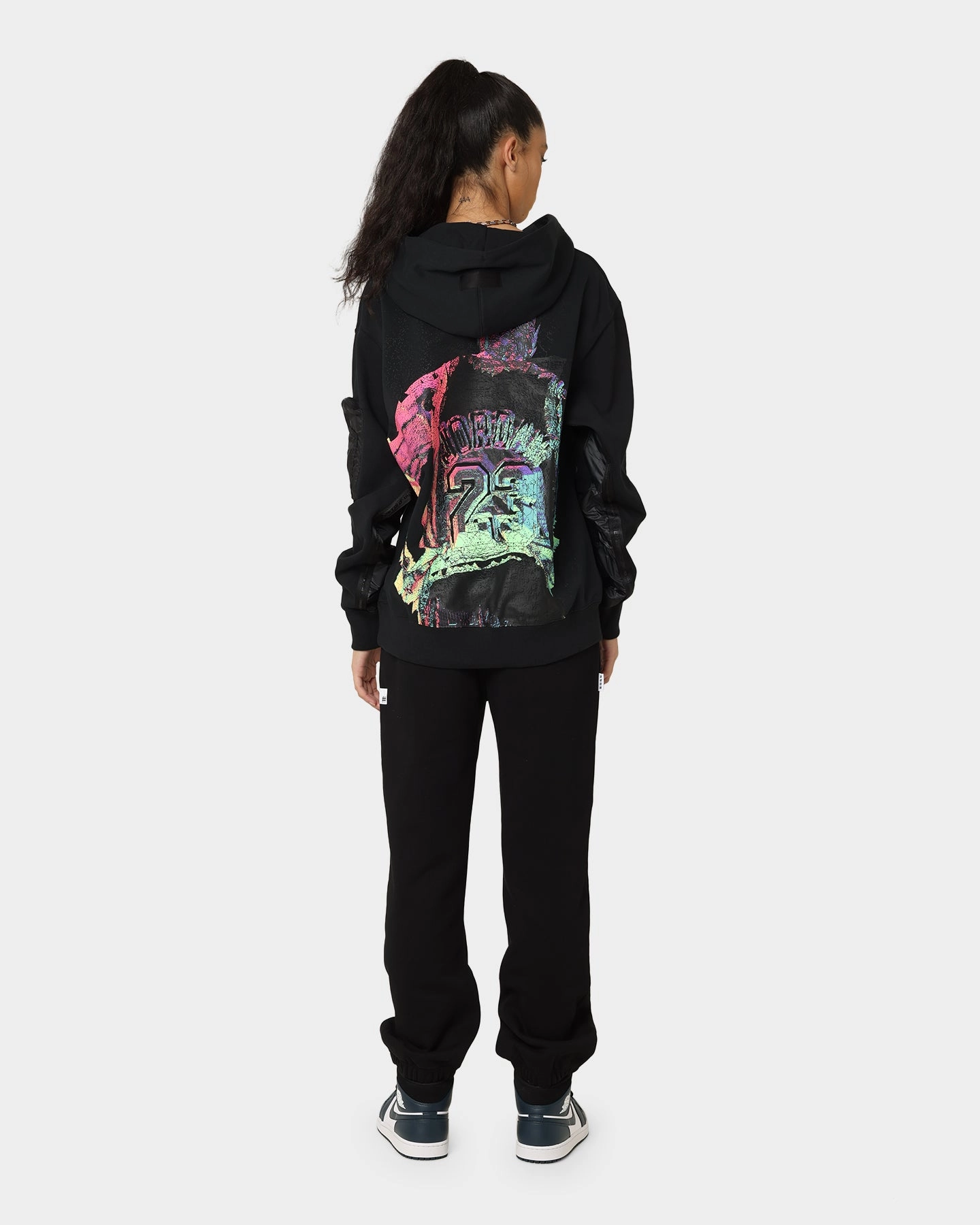 Modern Jordan Jordan 23 Engineered Statement Fleece Pullover Hoodie Black