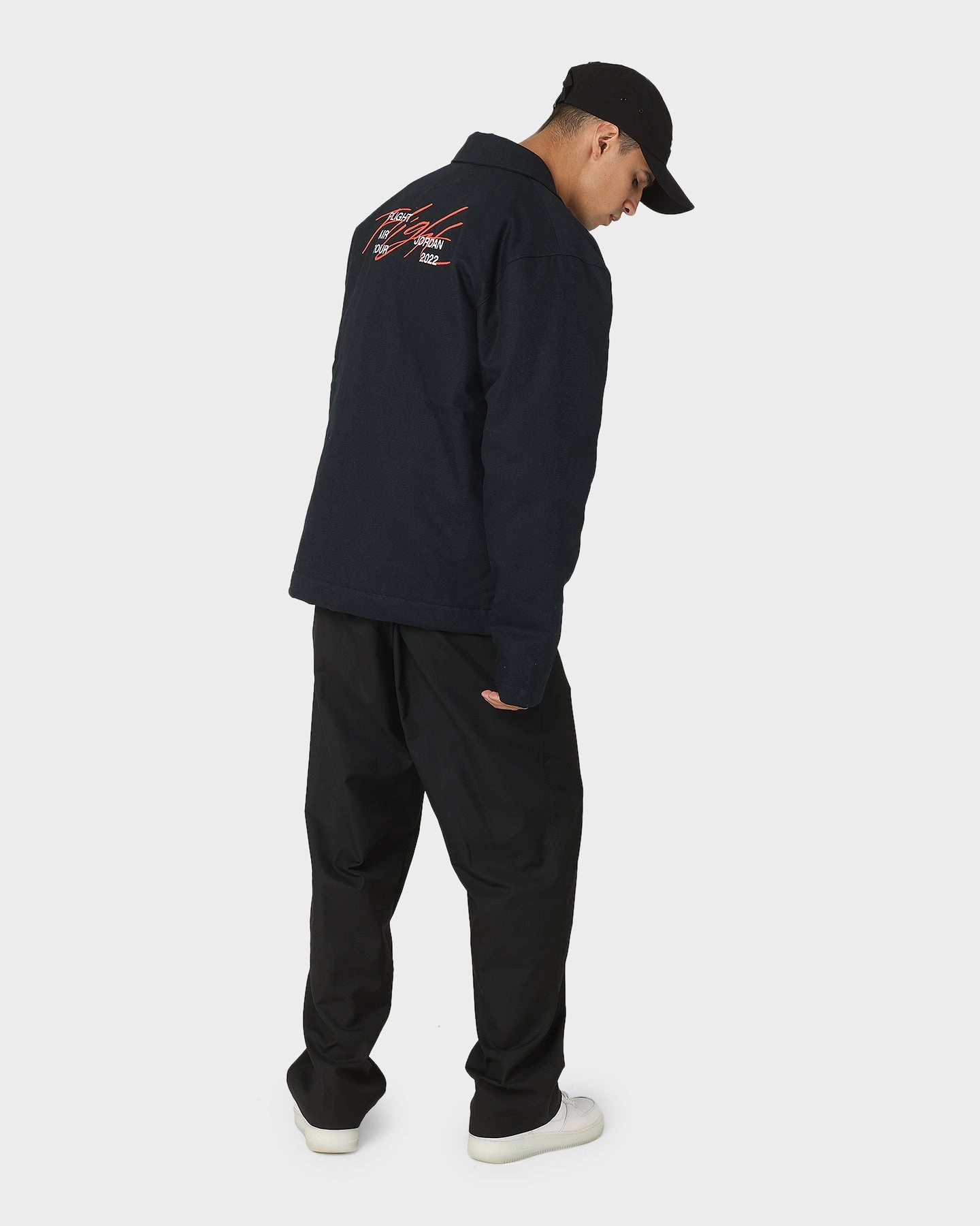 Jordan Jordan Flight Heritage Jacket Black/Mystic Hibiscus Bonded Seam Technology Oversized Fit